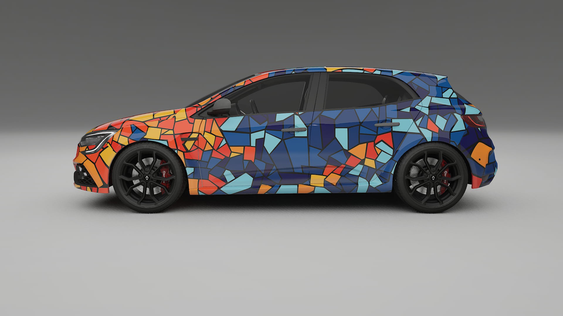 Renault Megane RS IV BARCELONA Designed Wrap PPF Kit – Printable Polyurethane Film