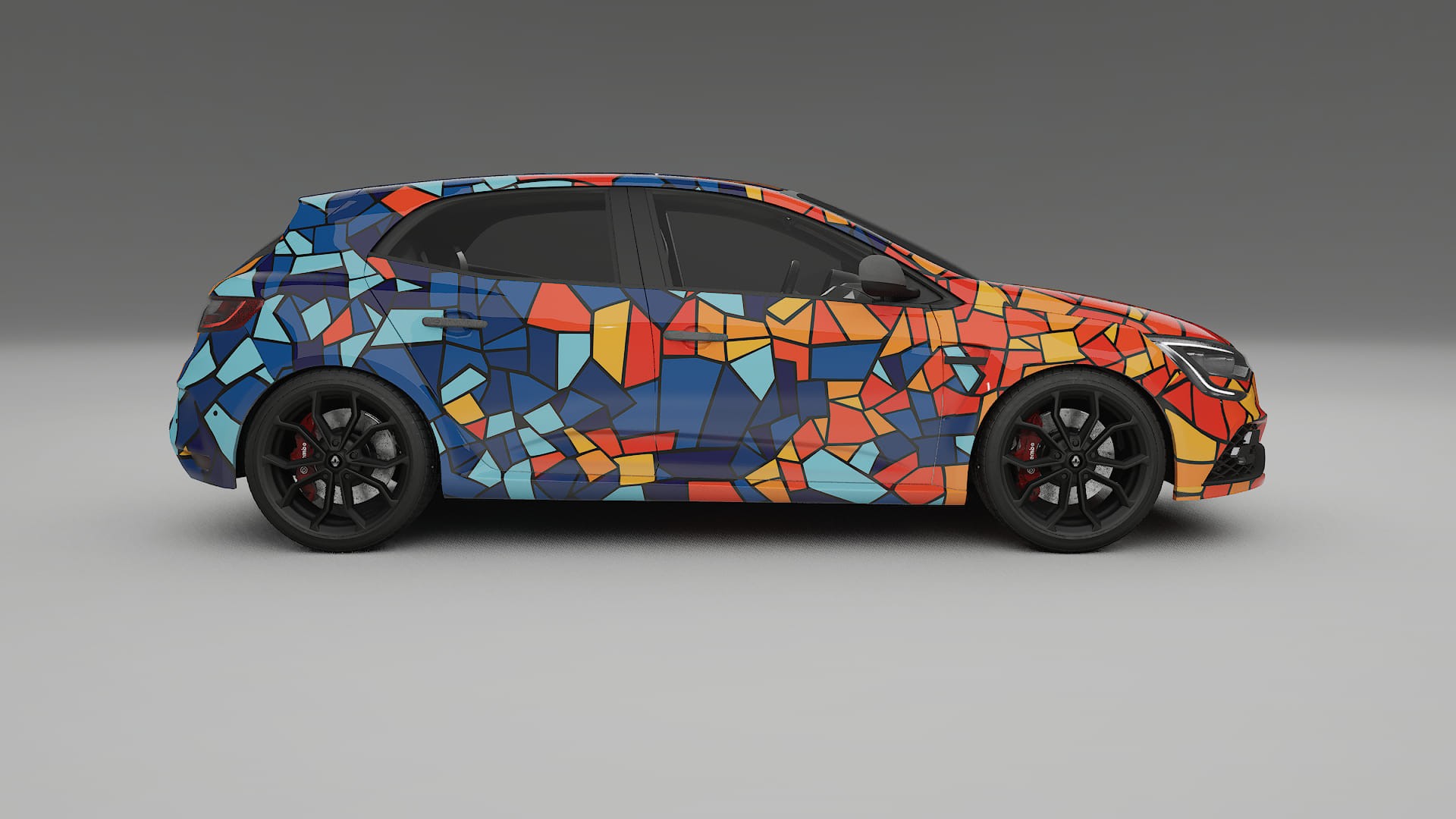 Renault Megane RS IV BARCELONA Designed Wrap PPF Kit – Printable Polyurethane Film