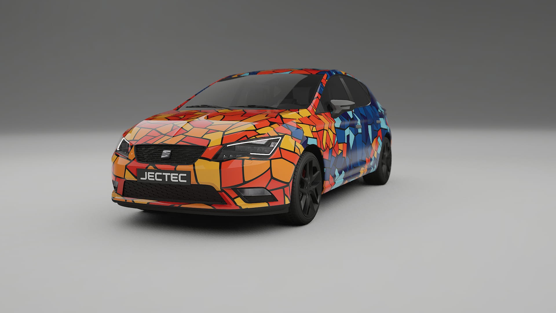 Seat Leon FR 5F BARCELONA Designed Wrap PPF Kit – Printable Polyurethane Film