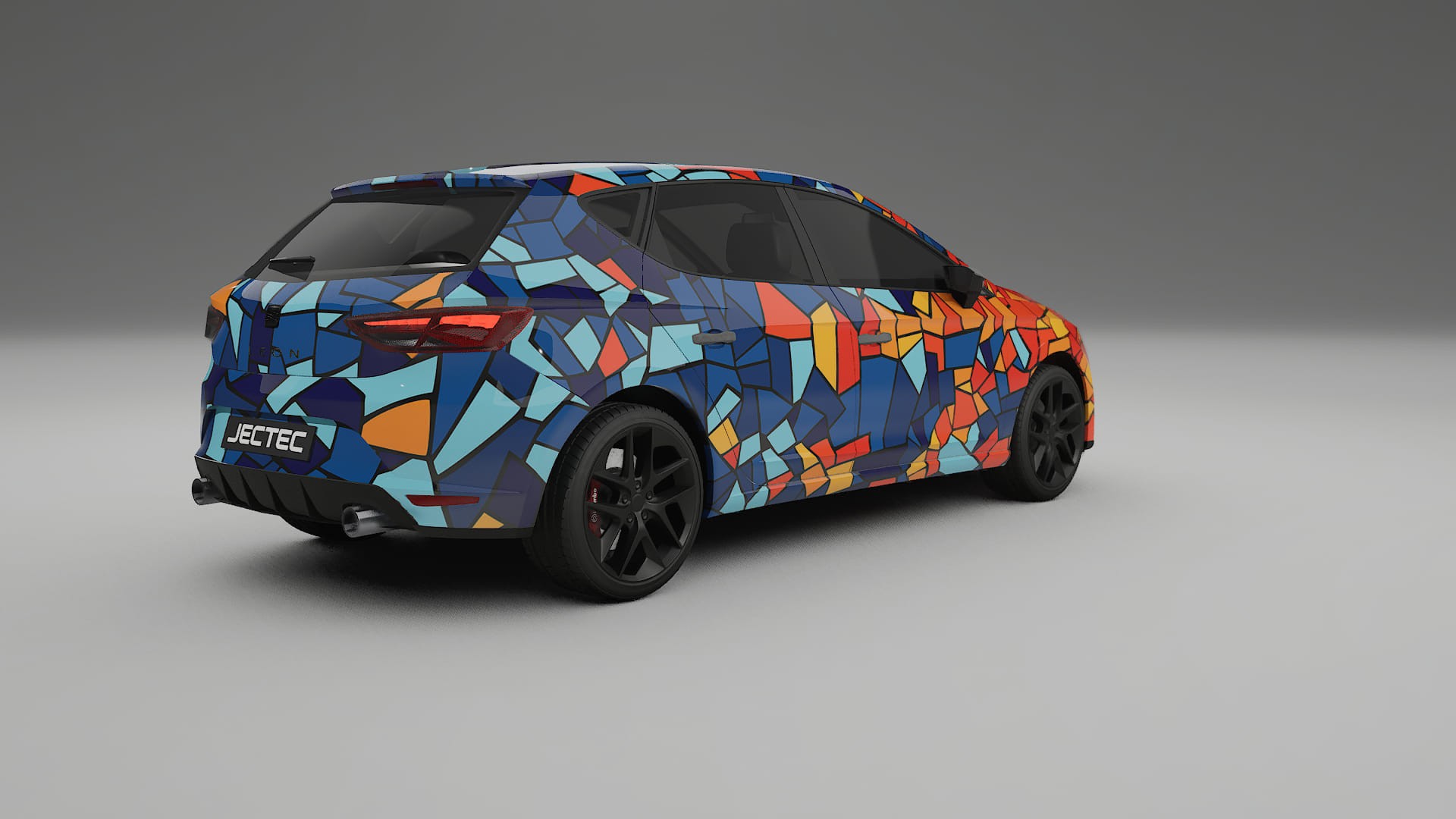 Seat Leon FR 5F BARCELONA Designed Wrap PPF Kit – Printable Polyurethane Film