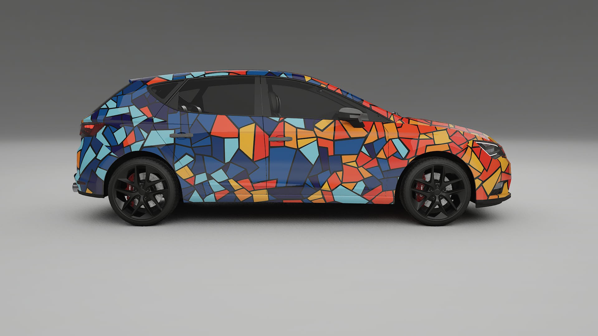 Seat Leon FR 5F BARCELONA Designed Wrap PPF Kit – Printable Polyurethane Film