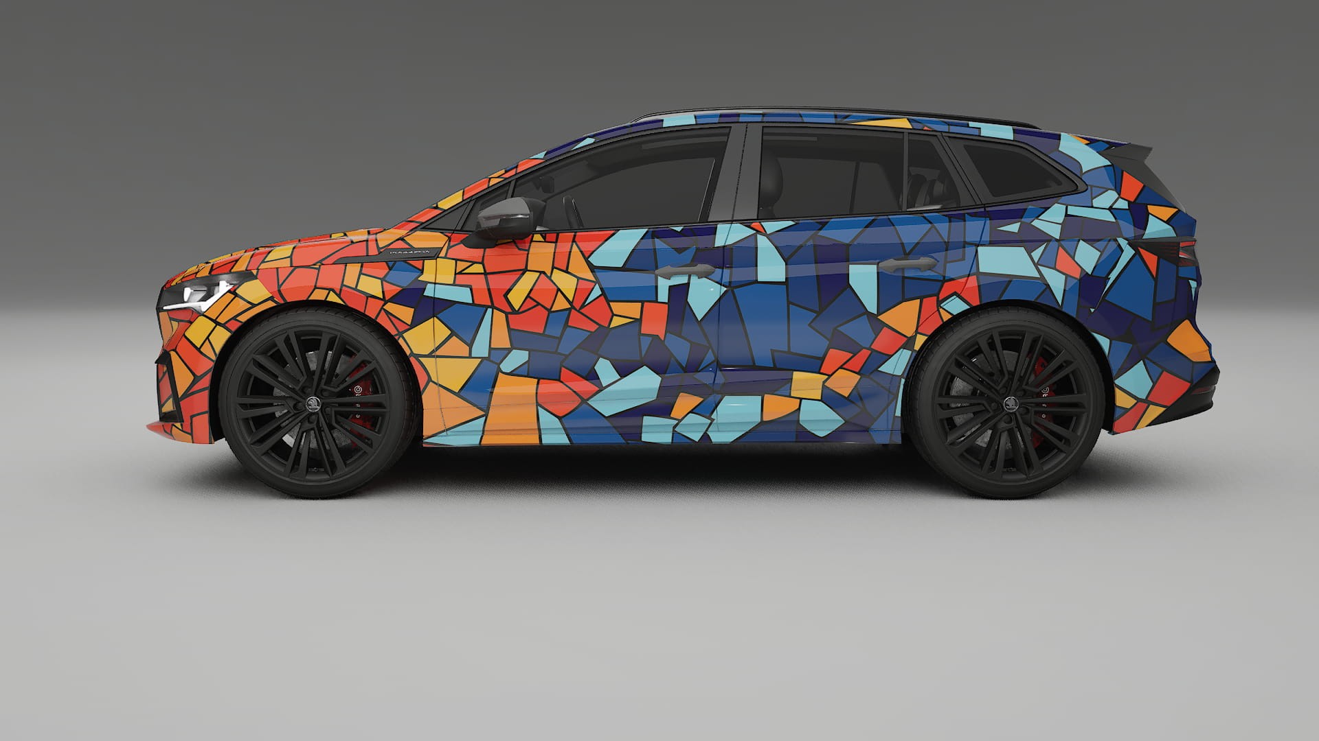 Škoda Enyaq MEB BARCELONA Designed Wrap PPF Kit – Printable Polyurethane Film