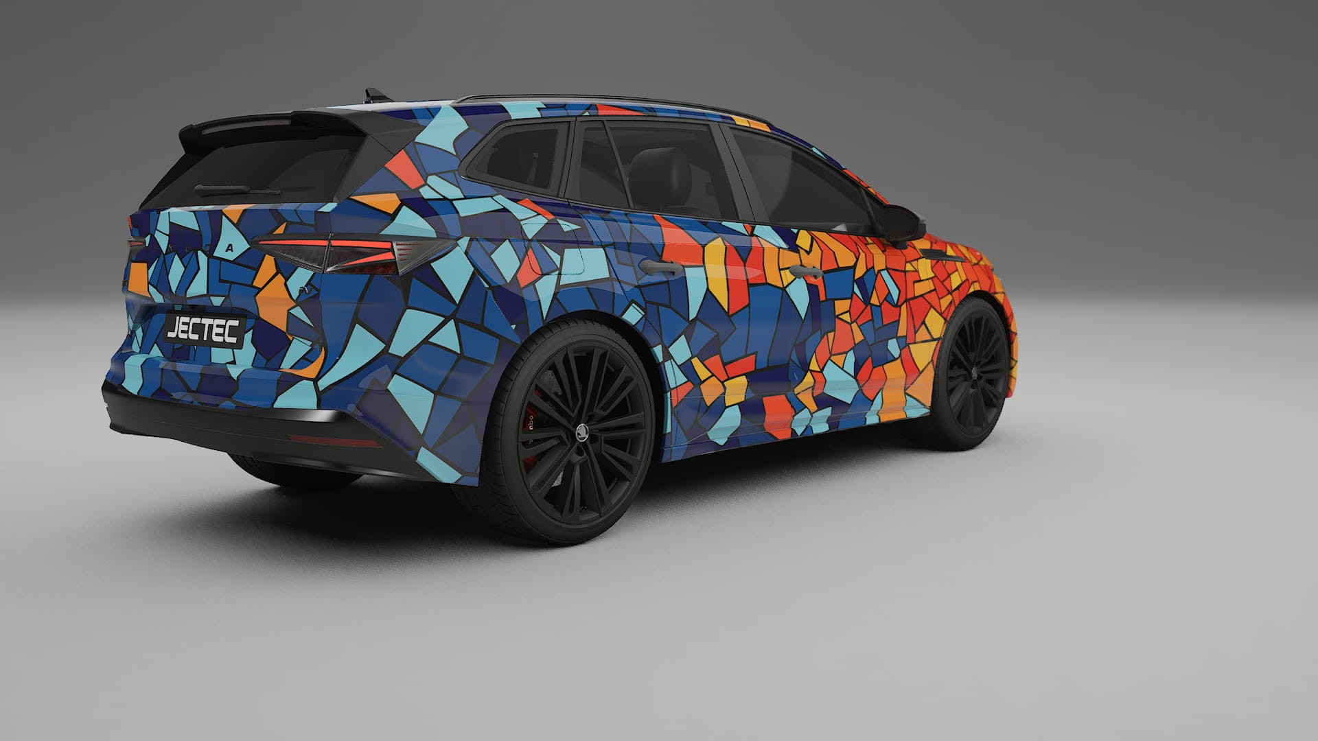 Škoda Enyaq MEB BARCELONA Designed Wrap PPF Kit – Printable Polyurethane Film