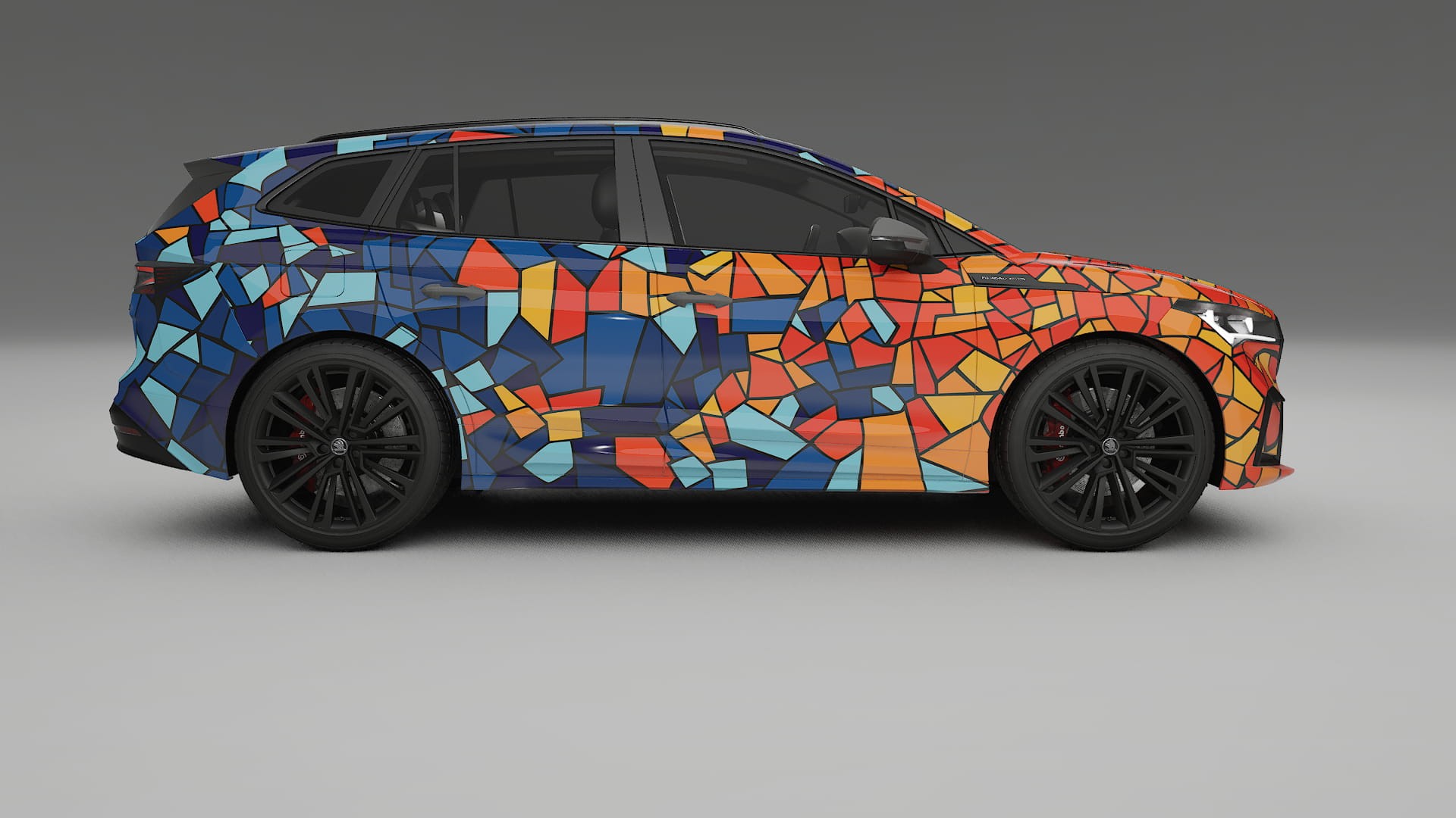 Škoda Enyaq MEB BARCELONA Designed Wrap PPF Kit – Printable Polyurethane Film