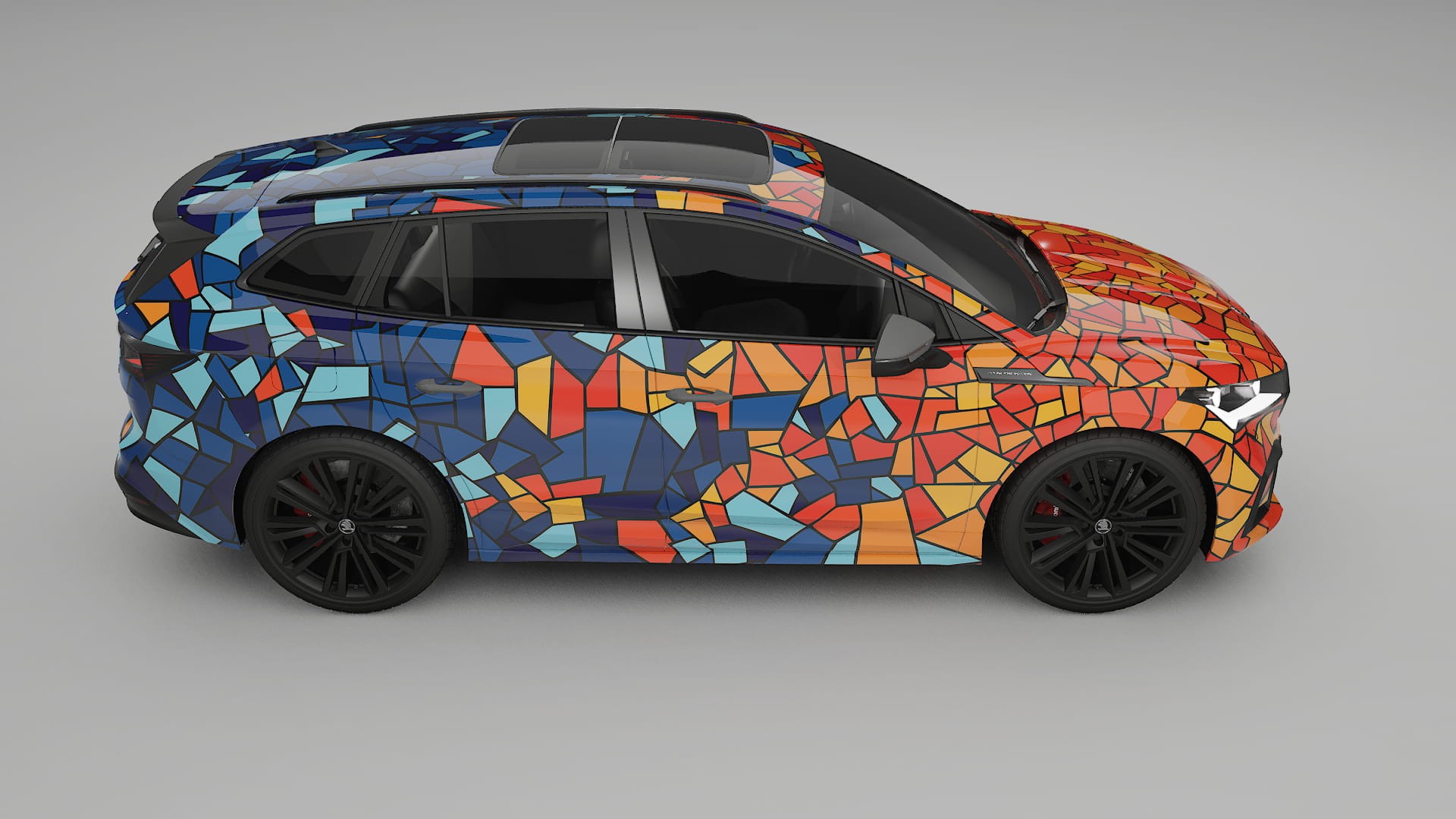 Škoda Enyaq MEB BARCELONA Designed Wrap PPF Kit – Printable Polyurethane Film