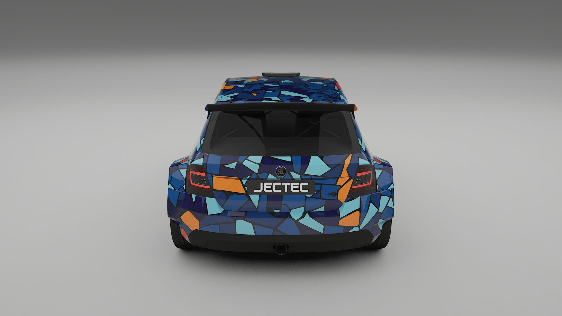 Škoda Fabia R5 6V BARCELONA Designed Wrap PPF Kit – Printable Polyurethane Film