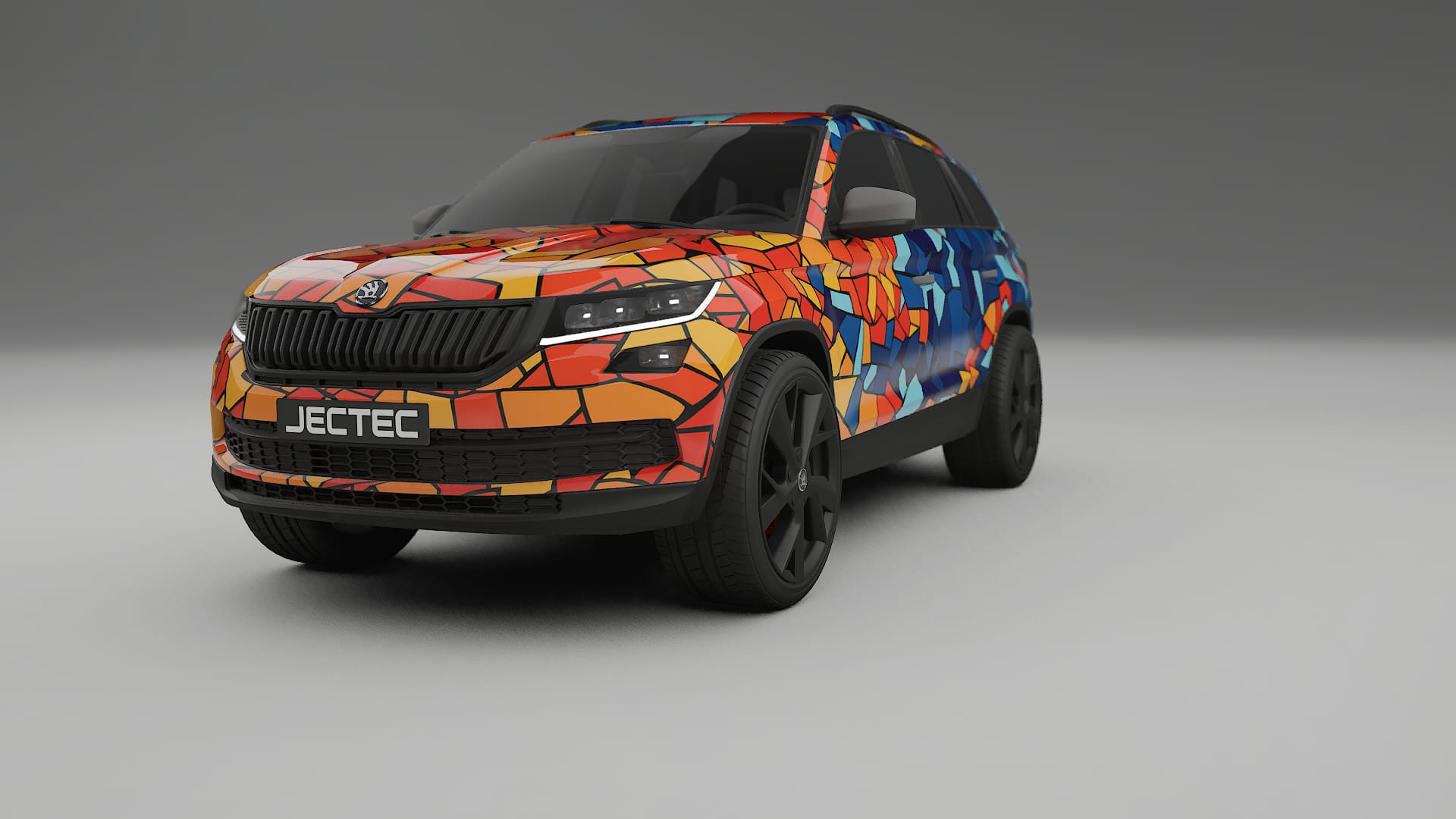 Škoda Kodiaq NS7 BARCELONA Designed Wrap PPF Kit – Printable Polyurethane Film