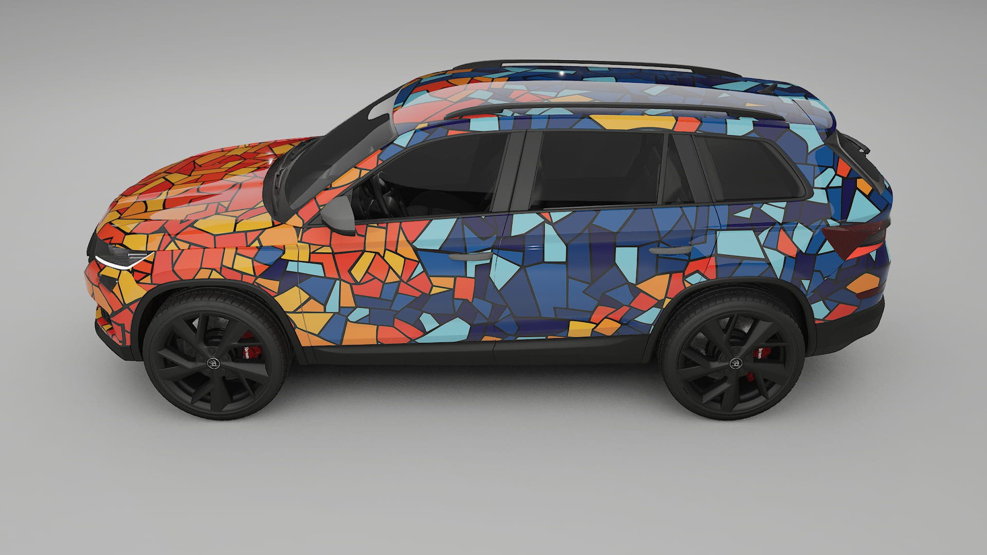 Škoda Kodiaq NS7 BARCELONA Designed Wrap PPF Kit – Printable Polyurethane Film
