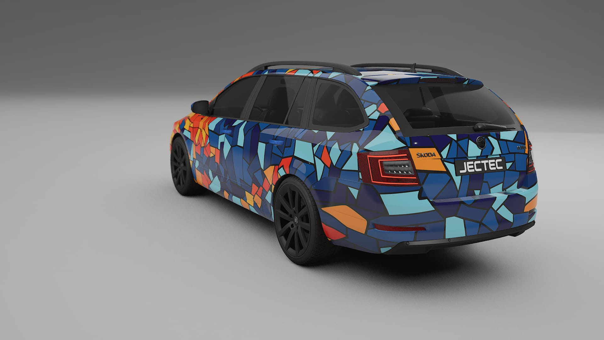 Škoda Octavia combi 5E BARCELONA Designed Wrap PPF Kit – Printable Polyurethane Film