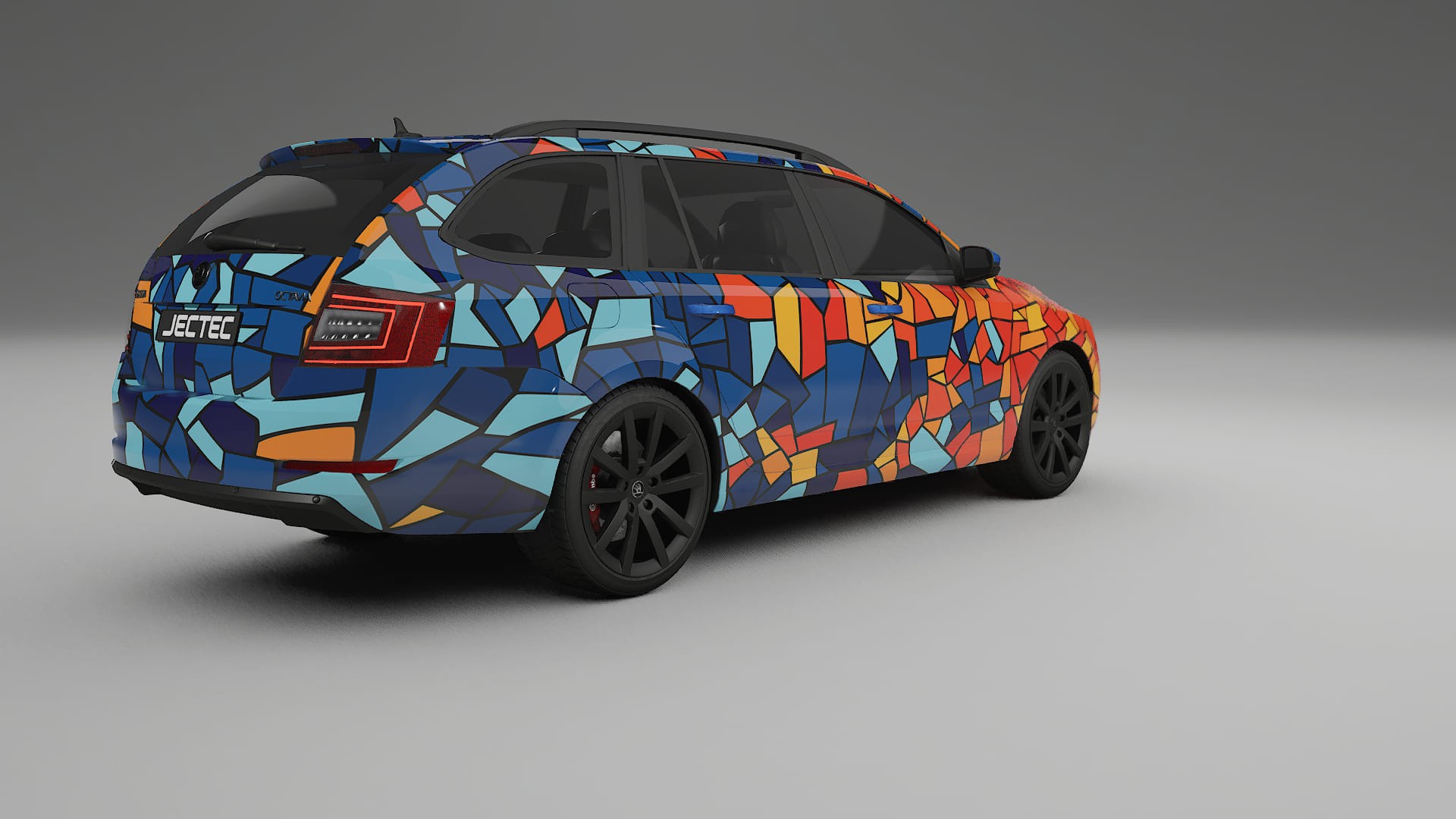 Škoda Octavia combi 5E BARCELONA Designed Wrap PPF Kit – Printable Polyurethane Film