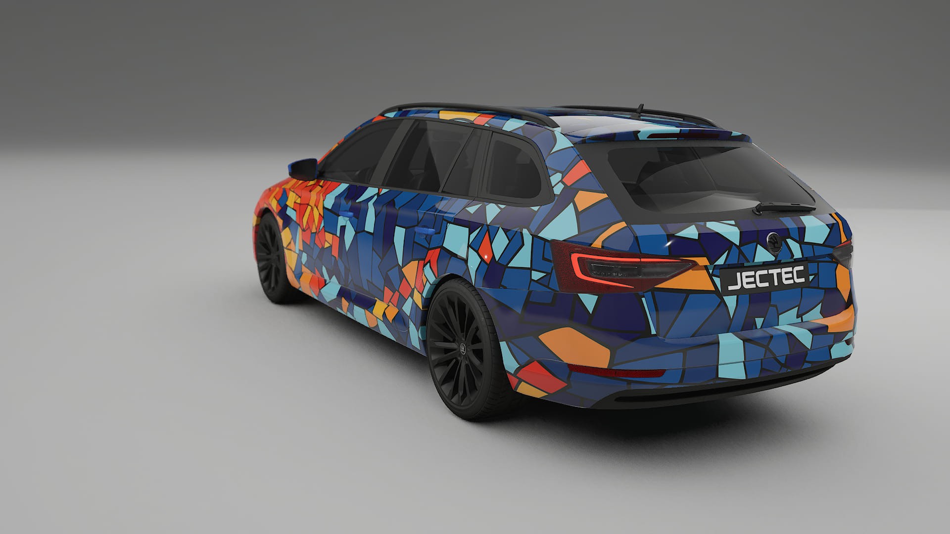 Škoda Superb B8 BARCELONA Designed Wrap PPF Kit – Printable Polyurethane Film