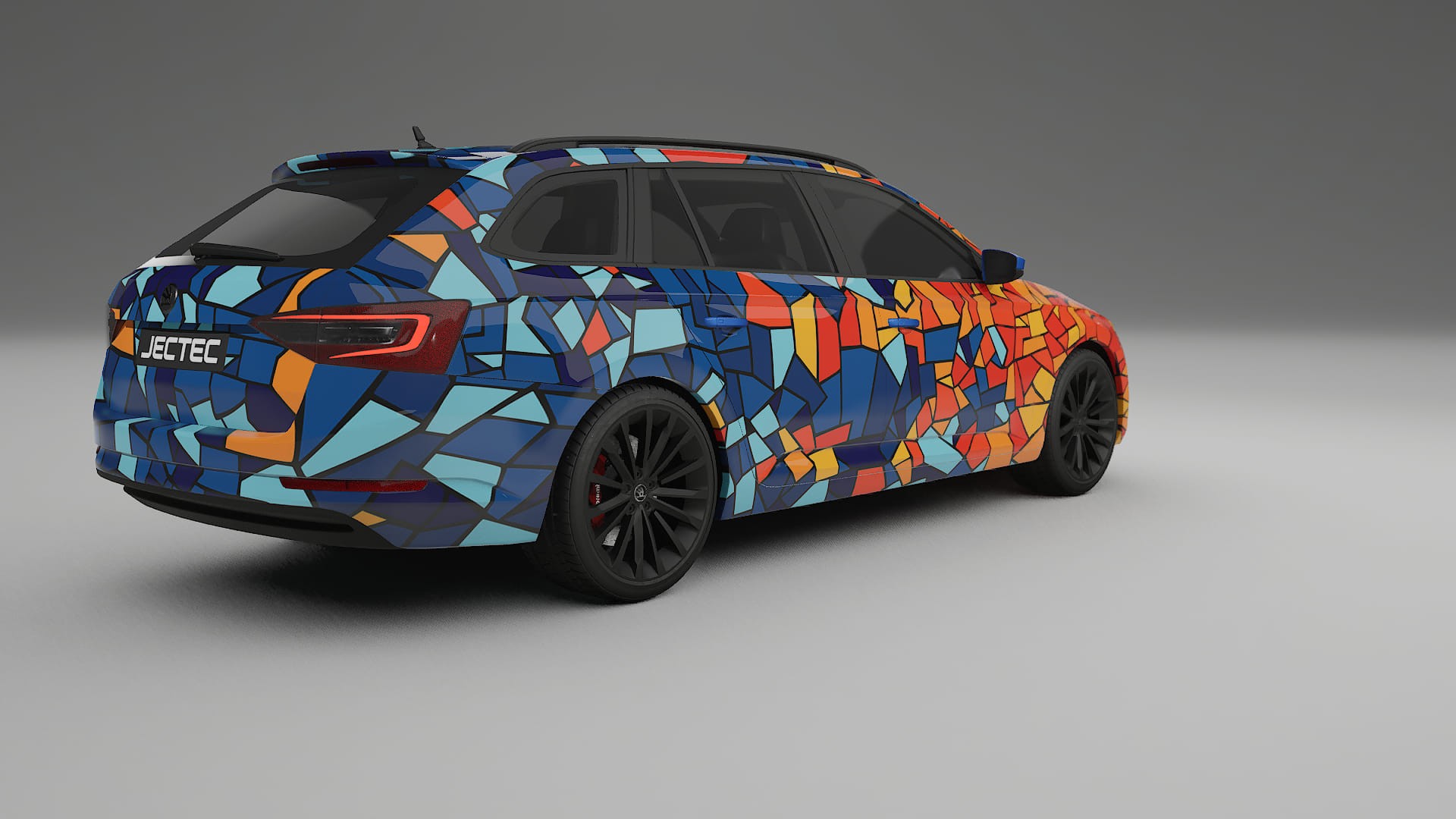 Škoda Superb B8 BARCELONA Designed Wrap PPF Kit – Printable Polyurethane Film