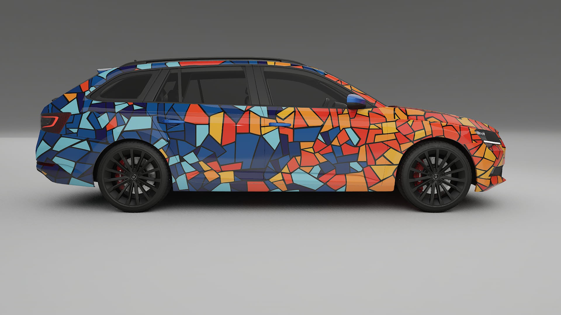 Škoda Superb B8 BARCELONA Designed Wrap PPF Kit – Printable Polyurethane Film