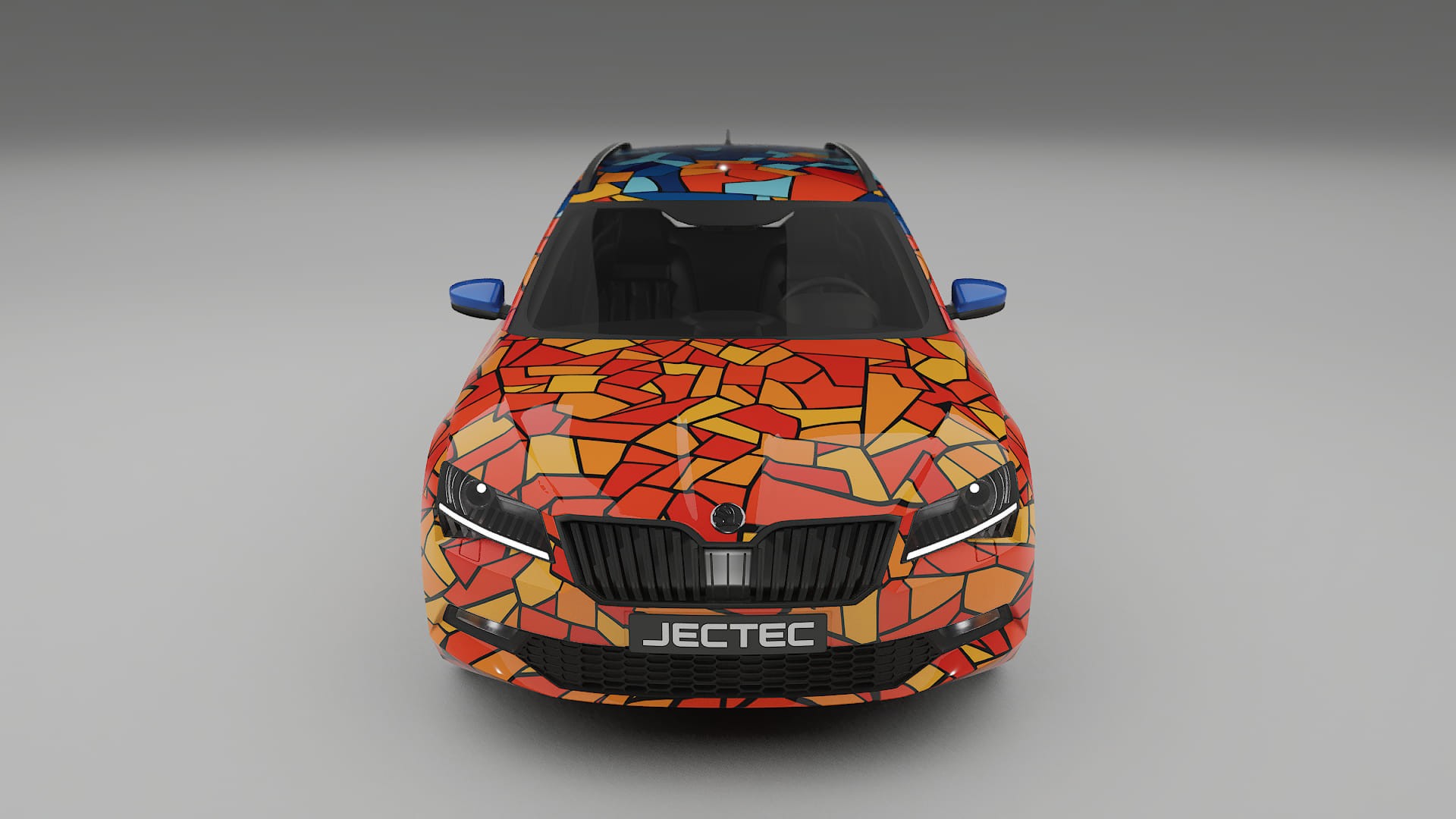 Škoda Superb B8 BARCELONA Designed Wrap PPF Kit – Printable Polyurethane Film