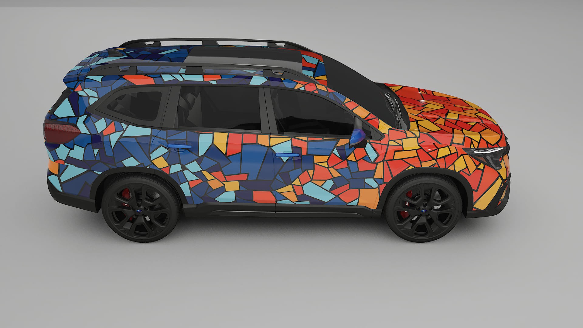 Subaru Ascent BT facelift LCI BARCELONA Designed Wrap PPF Kit – Printable Polyurethane Film