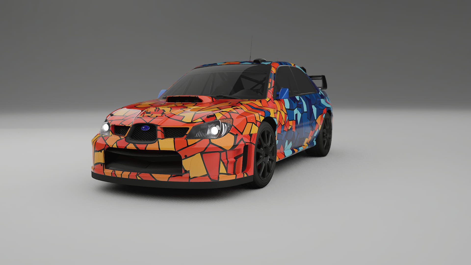 Subaru Impreza WRC GD BARCELONA Designed Wrap PPF Kit – Printable Polyurethane Film