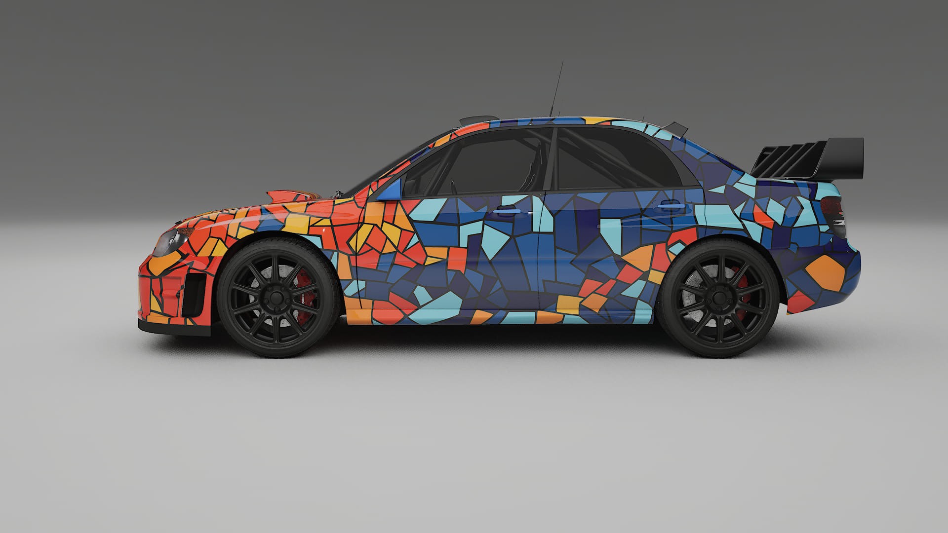 Subaru Impreza WRC GD BARCELONA Designed Wrap PPF Kit – Printable Polyurethane Film