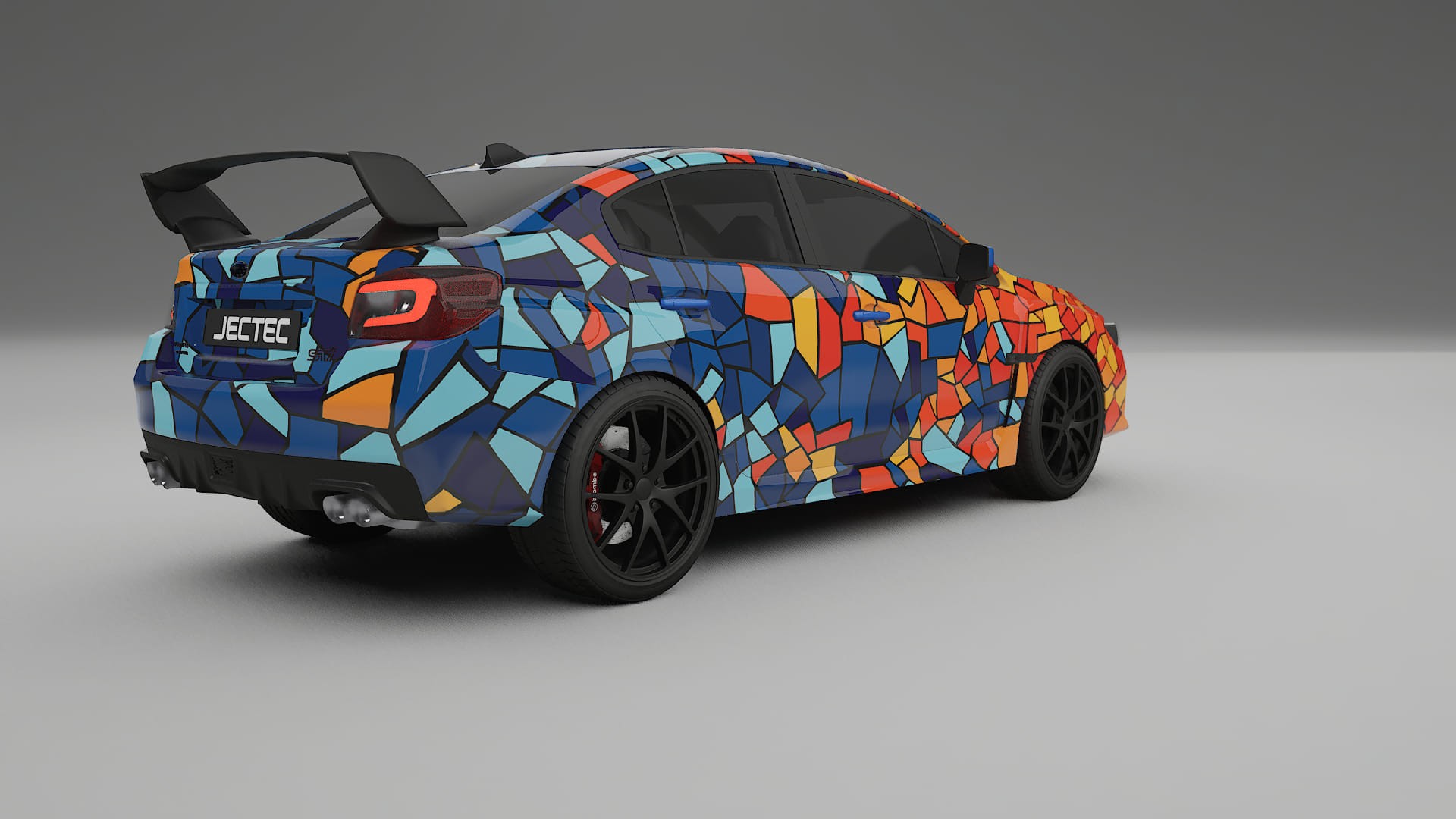 Subaru Impreza WRX Sti VA prefacelift pre-LCI BARCELONA Designed Wrap PPF Kit – Printable Polyurethane Film