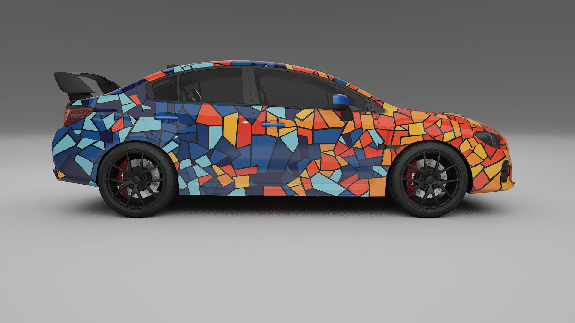 Subaru Impreza WRX Sti VA prefacelift pre-LCI BARCELONA Designed Wrap PPF Kit – Printable Polyurethane Film