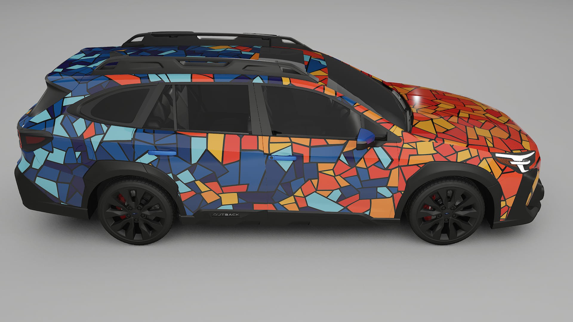 Subaru Outback VI BS prefacelift pre-LCI BARCELONA Designed Wrap PPF Kit – Printable Polyurethane Film