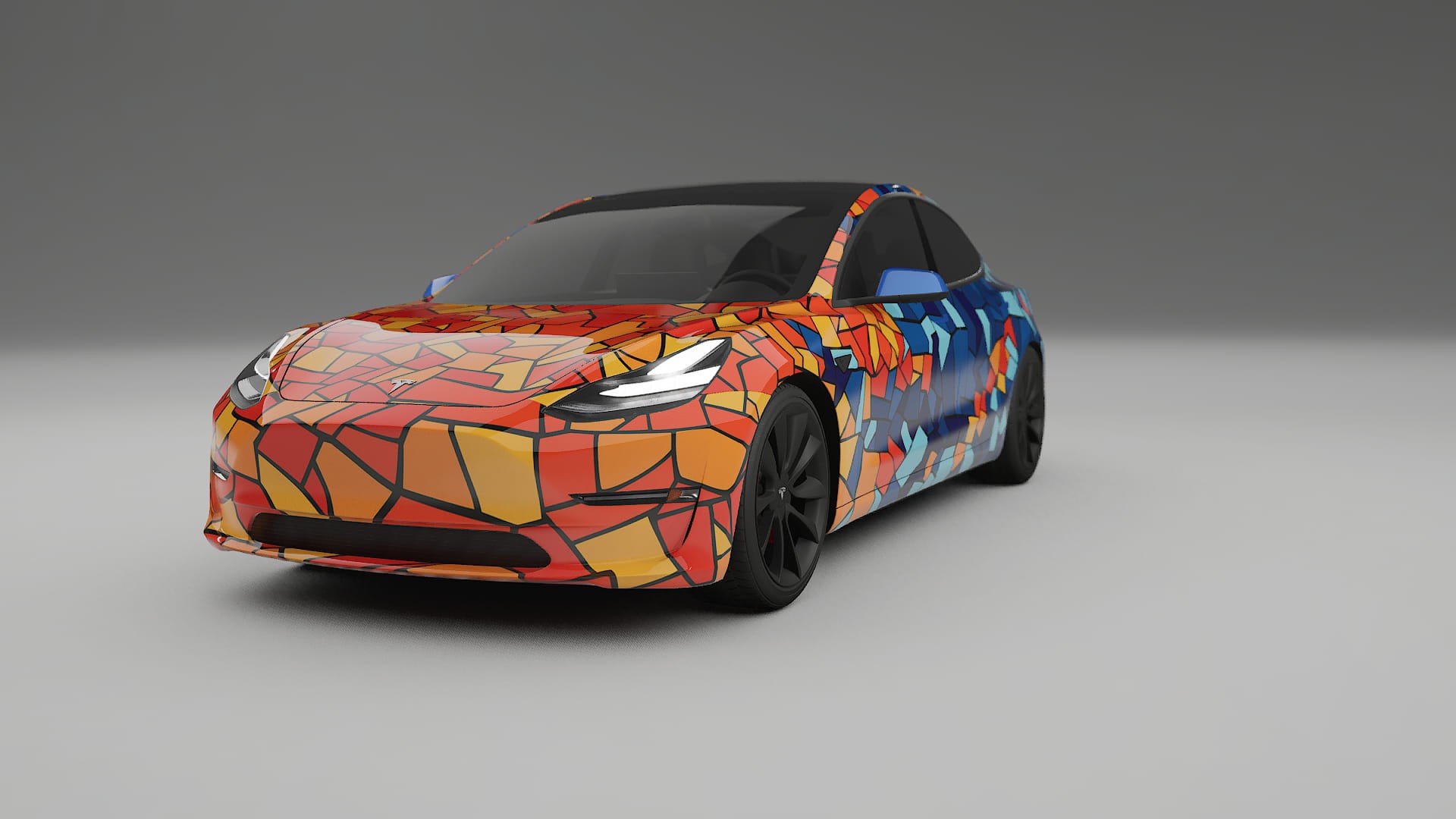 Tesla Model 3 BARCELONA Designed Wrap PPF Kit – Printable Polyurethane Film