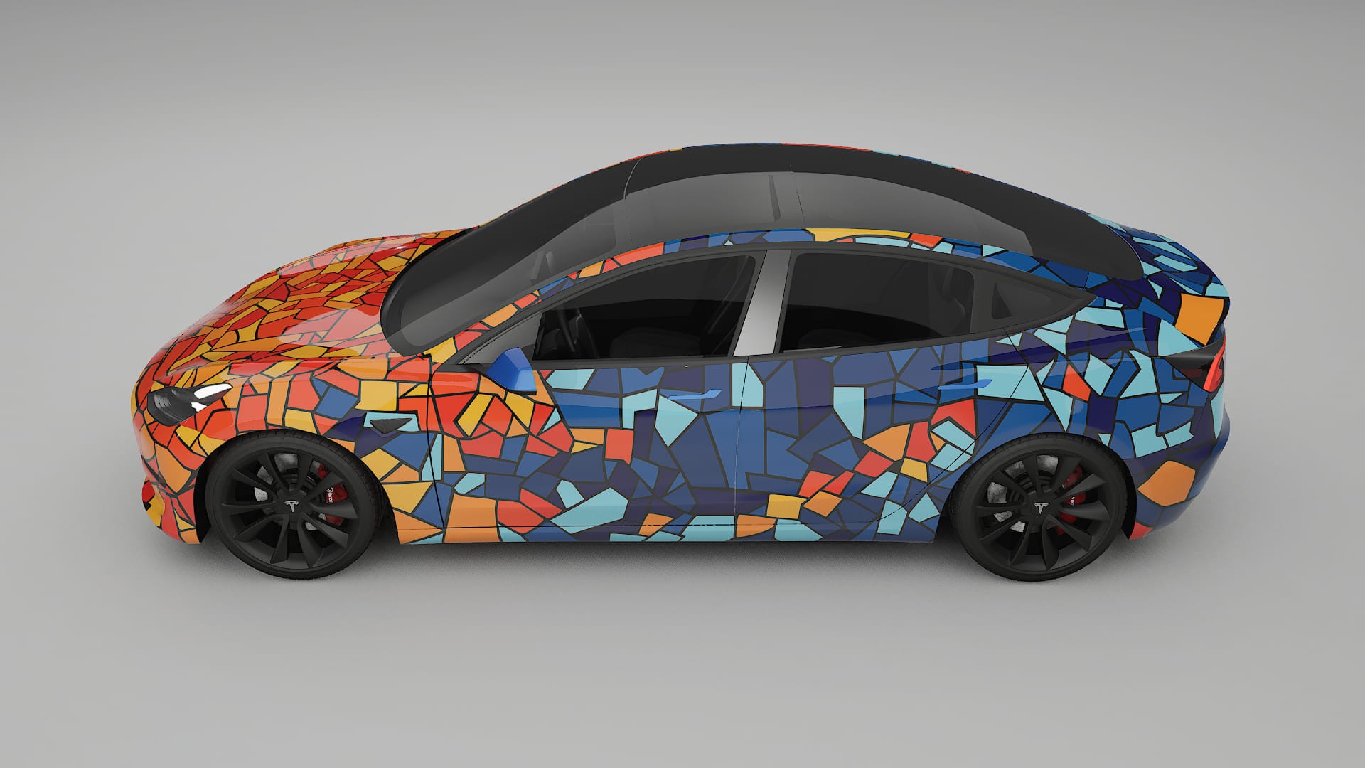 Tesla Model 3 BARCELONA Designed Wrap PPF Kit – Printable Polyurethane Film