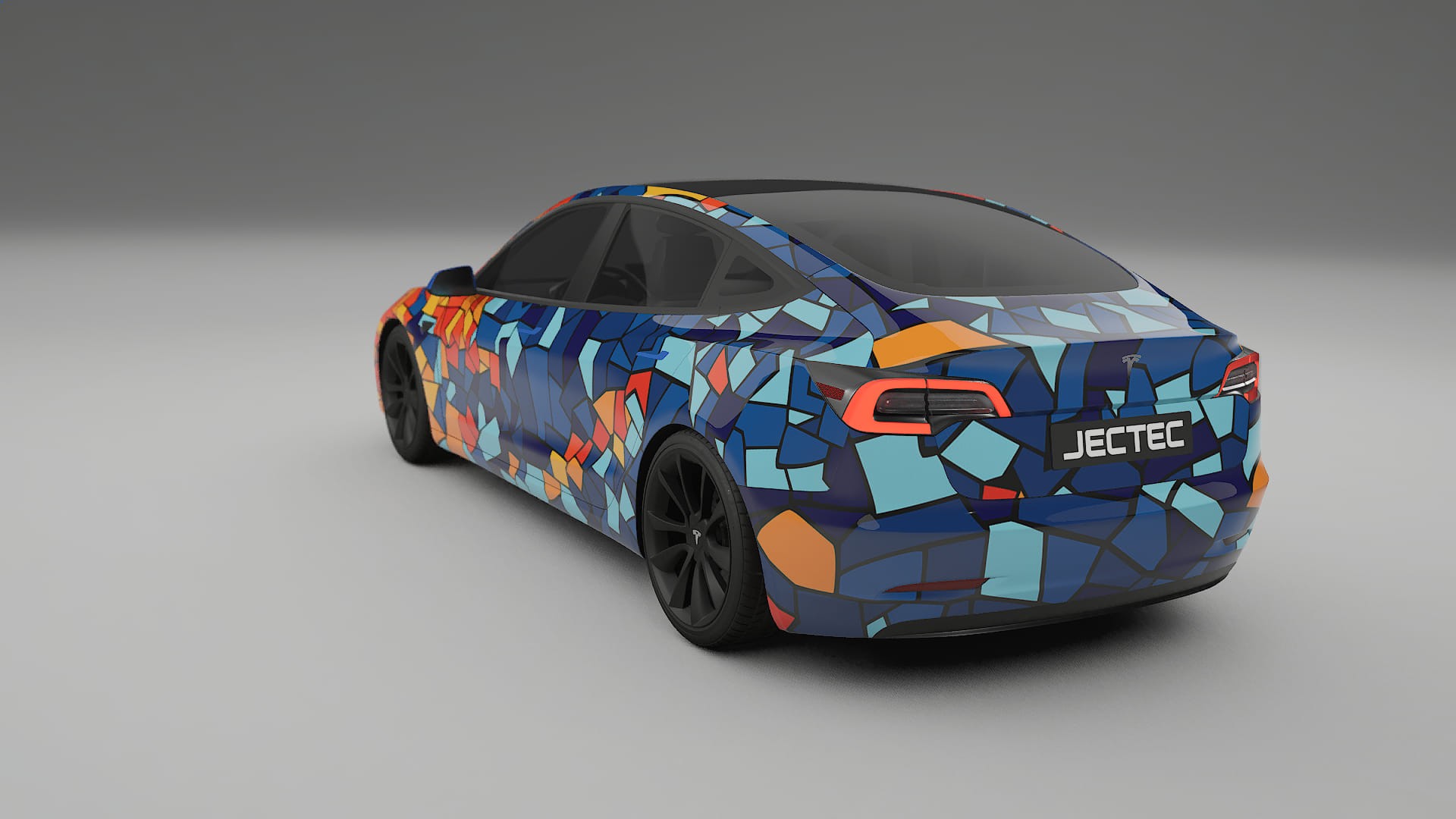 Tesla Model 3 BARCELONA Designed Wrap PPF Kit – Printable Polyurethane Film
