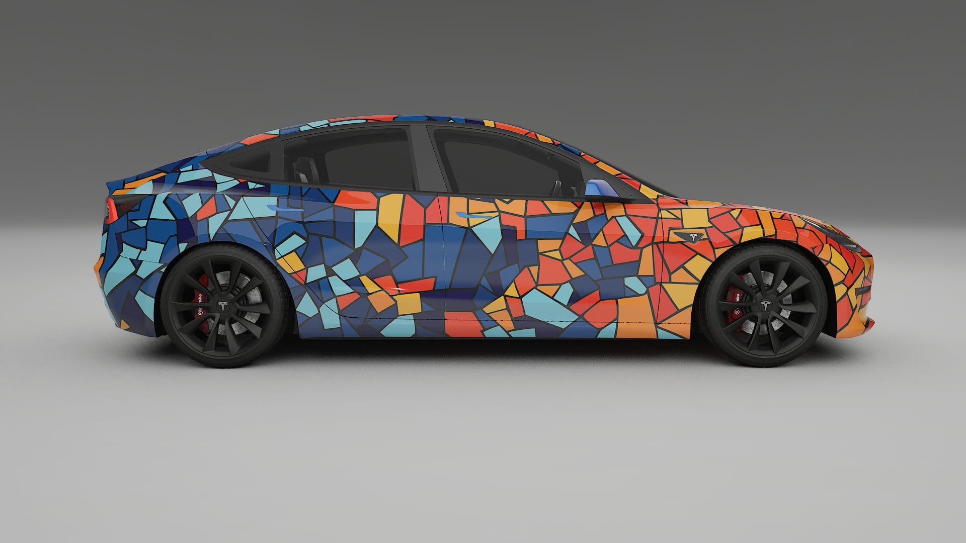 Tesla Model 3 BARCELONA Designed Wrap PPF Kit – Printable Polyurethane Film