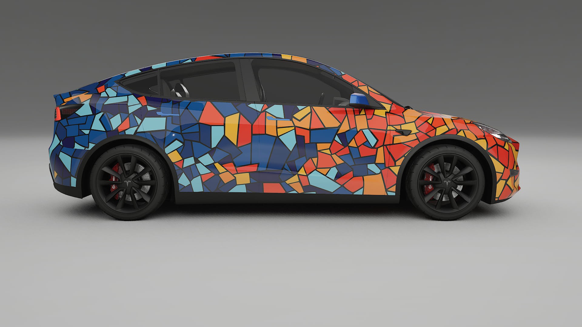 Tesla Model Y BARCELONA Designed Wrap PPF Kit – Printable Polyurethane Film