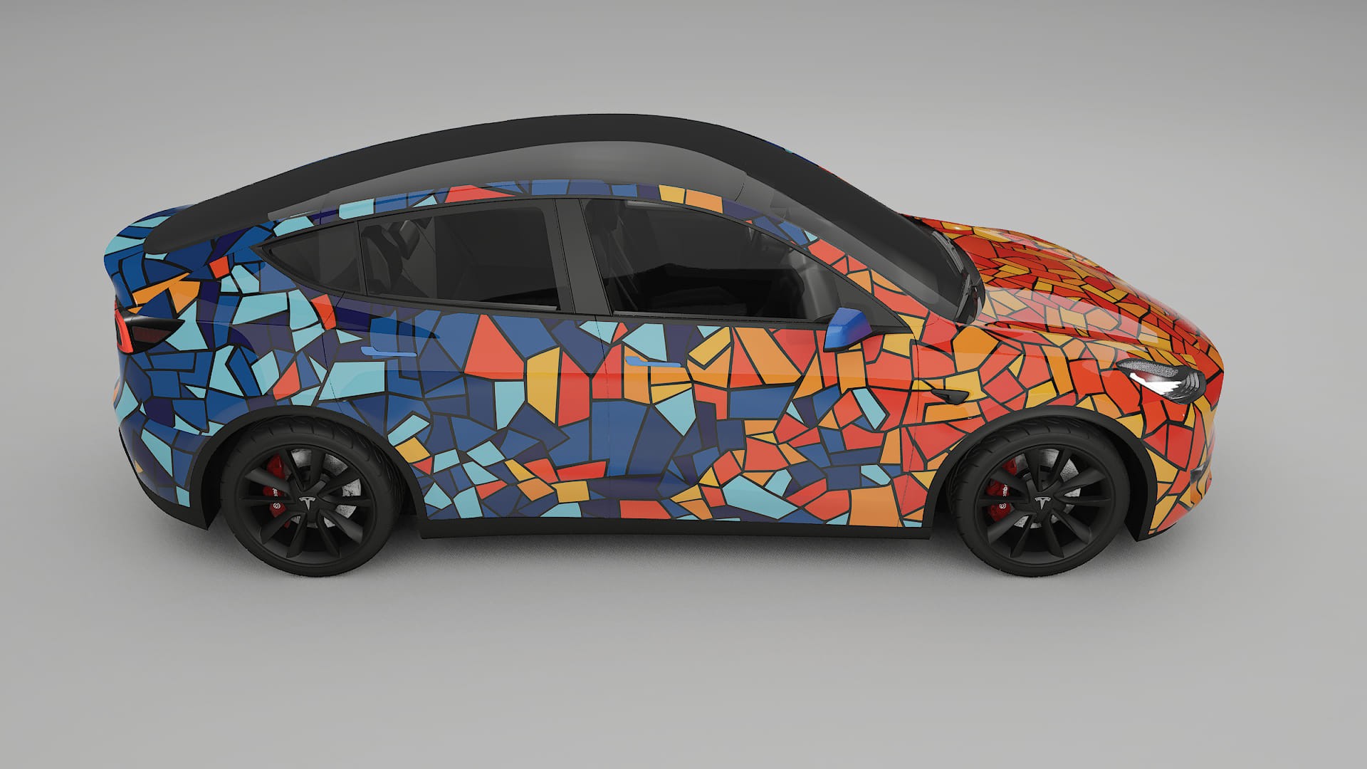 Tesla Model Y BARCELONA Designed Wrap PPF Kit – Printable Polyurethane Film