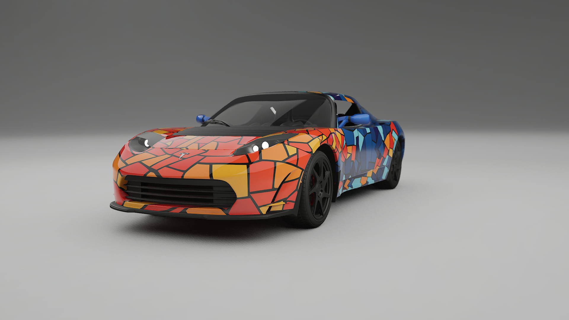 Tesla Roadster 2.5 BARCELONA Designed Wrap PPF Kit – Printable Polyurethane Film