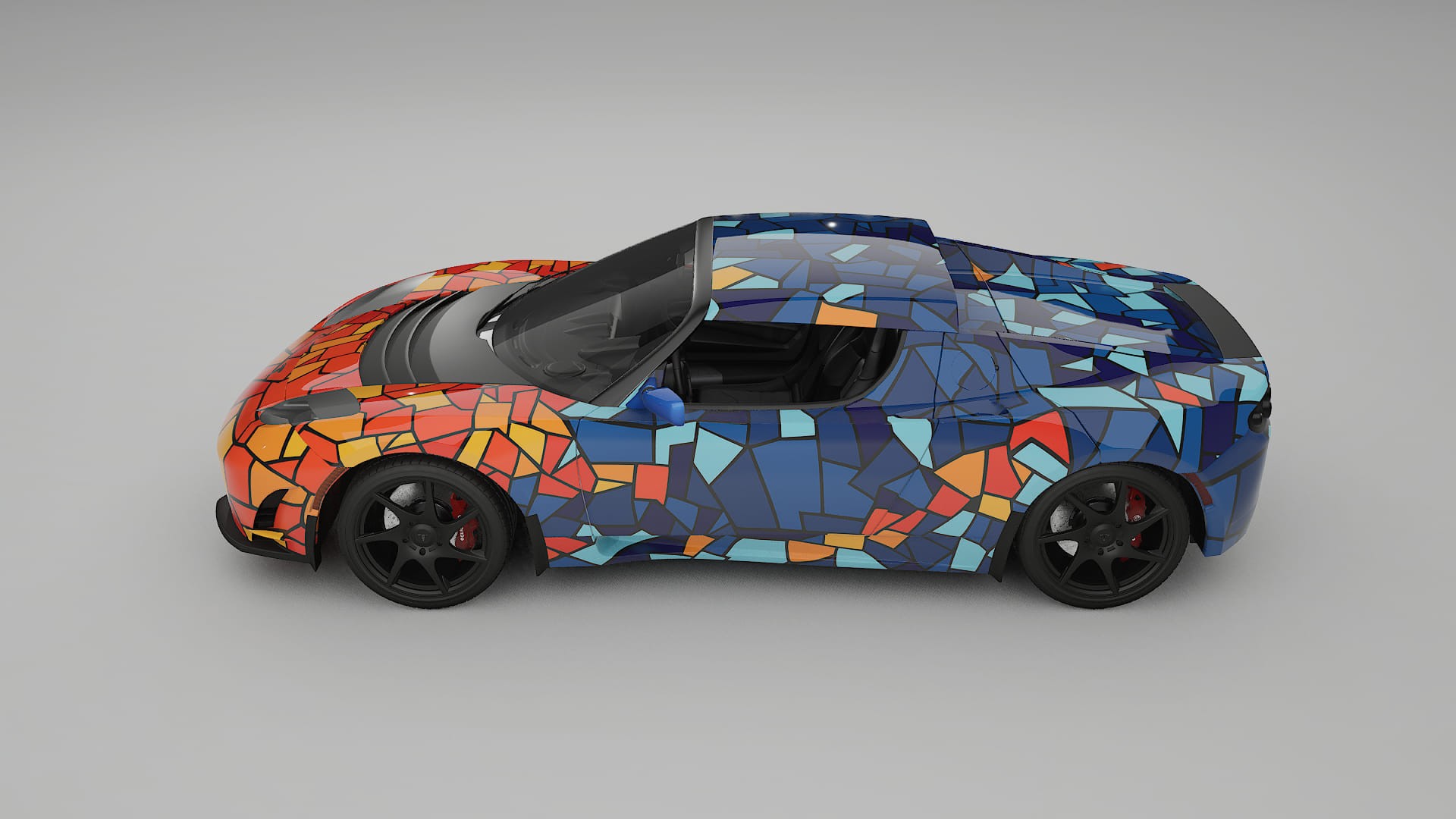 Tesla Roadster 2.5 BARCELONA Designed Wrap PPF Kit – Printable Polyurethane Film