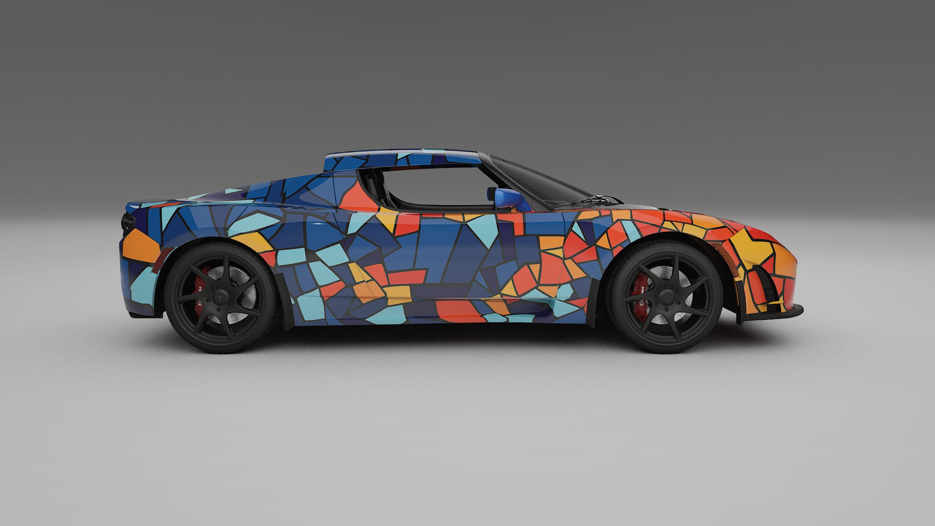 Tesla Roadster 2.5 BARCELONA Designed Wrap PPF Kit – Printable Polyurethane Film