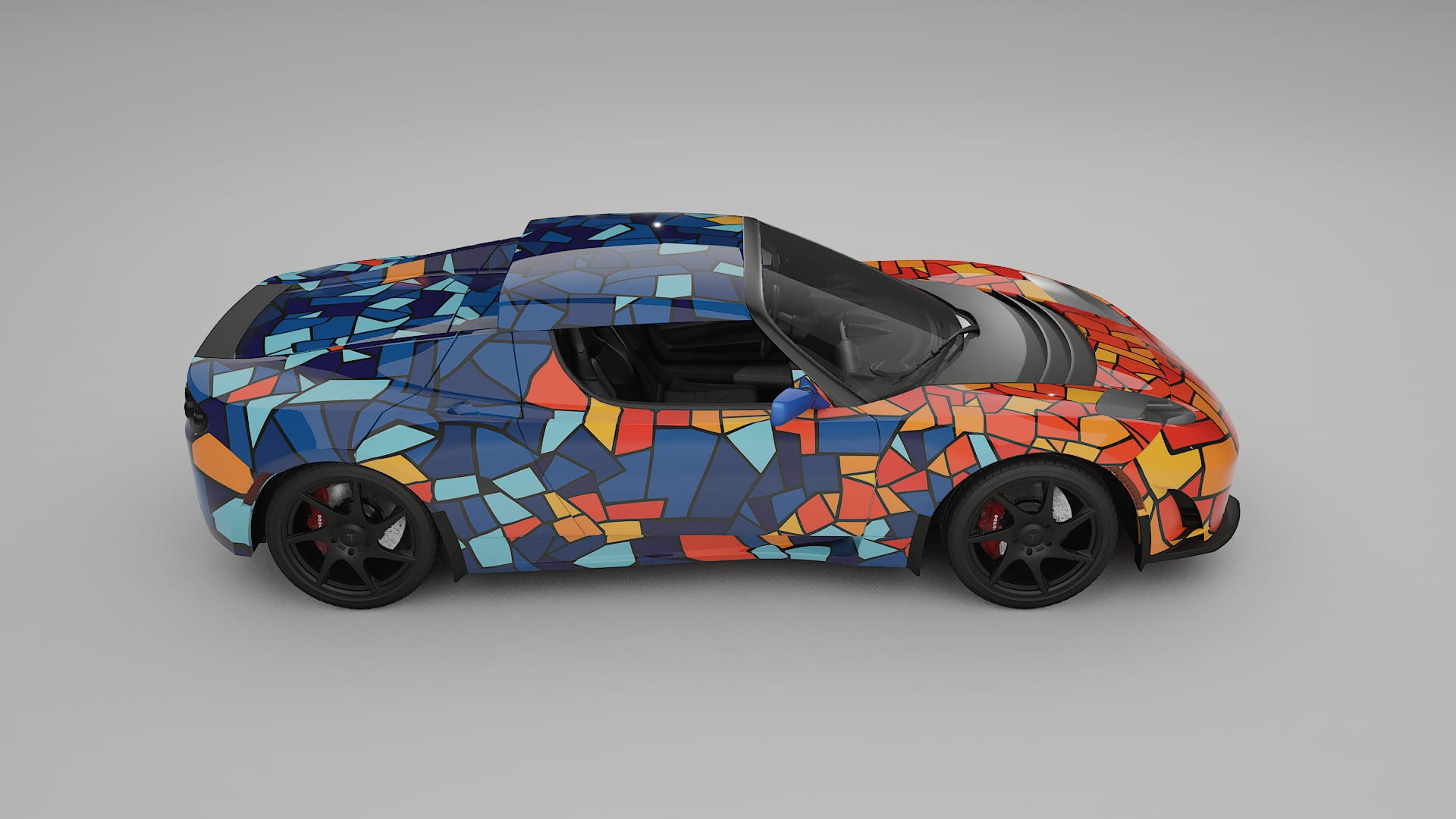 Tesla Roadster 2.5 BARCELONA Designed Wrap PPF Kit – Printable Polyurethane Film