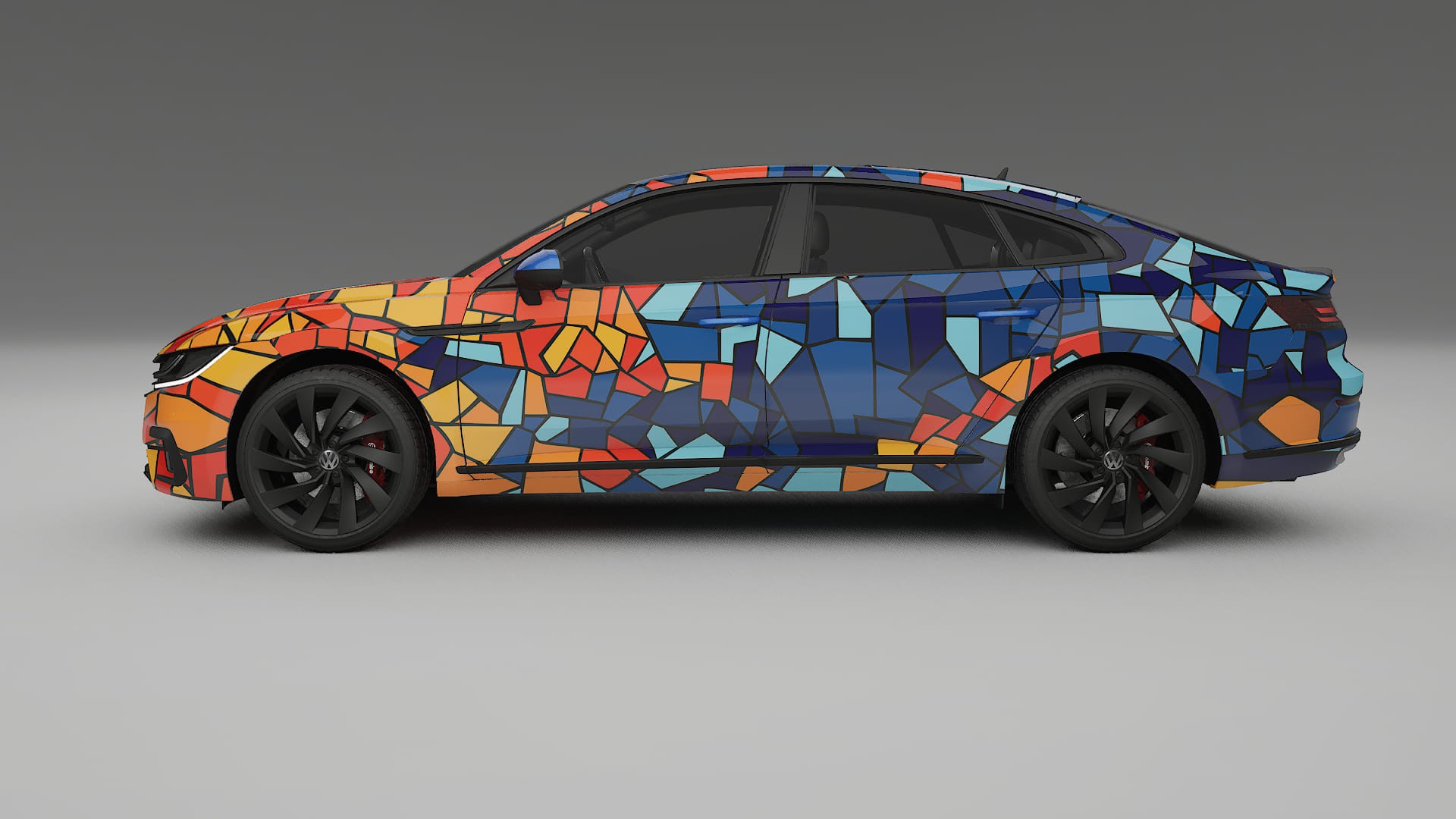 VW Arteon R 3H prefacelift pre-LCI BARCELONA Designed Wrap PPF Kit – Printable Polyurethane Film