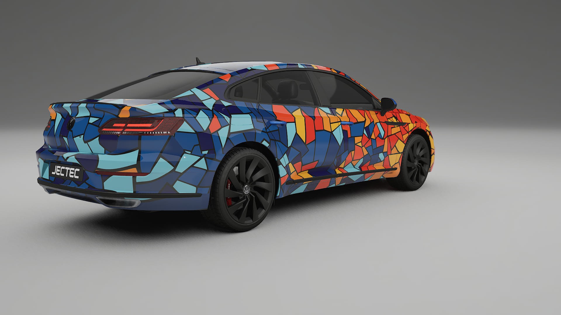 VW Arteon R 3H prefacelift pre-LCI BARCELONA Designed Wrap PPF Kit – Printable Polyurethane Film