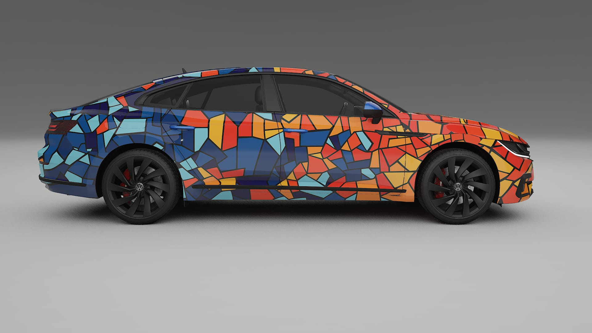 VW Arteon R 3H prefacelift pre-LCI BARCELONA Designed Wrap PPF Kit – Printable Polyurethane Film