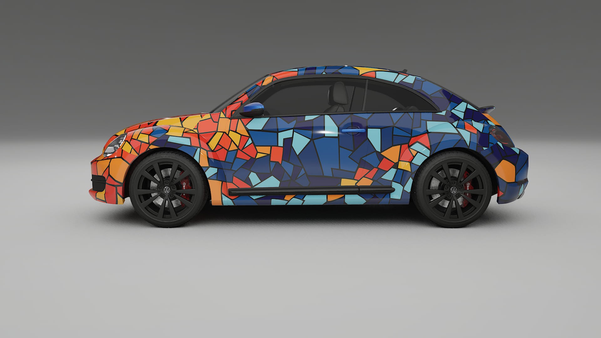 VW Beetle A5 prefacelift pre-LCI BARCELONA Designed Wrap PPF Kit – Printable Polyurethane Film