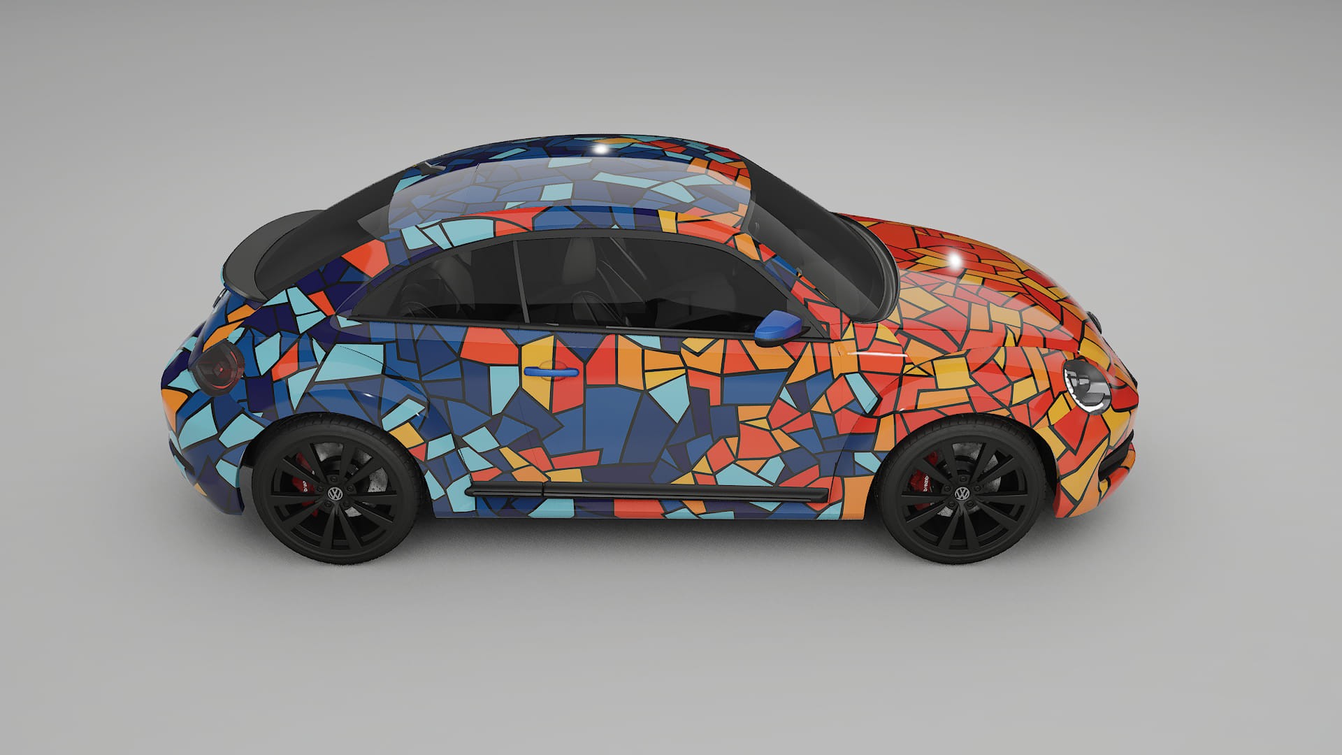 VW Beetle A5 prefacelift pre-LCI BARCELONA Designed Wrap PPF Kit – Printable Polyurethane Film