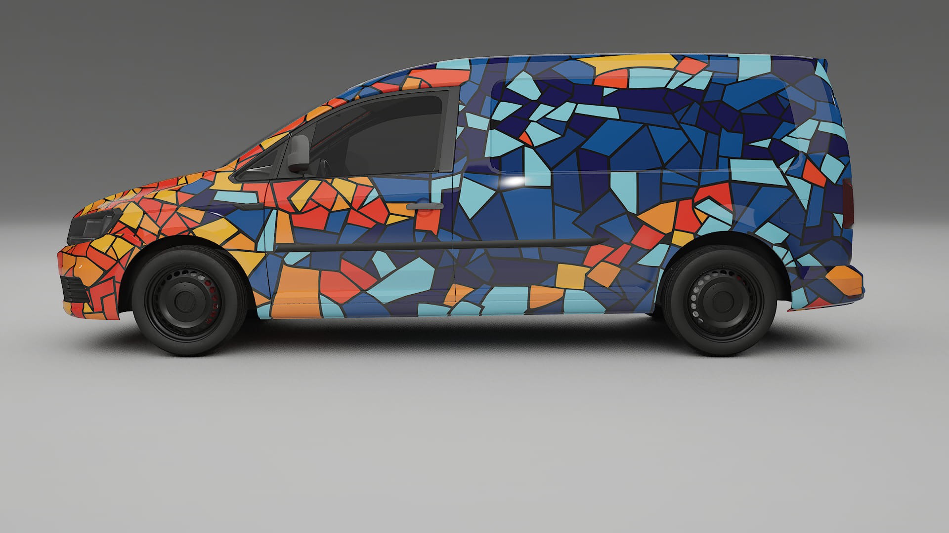 VW Caddy Maxi SB BARCELONA Designed Wrap PPF Kit – Printable Polyurethane Film