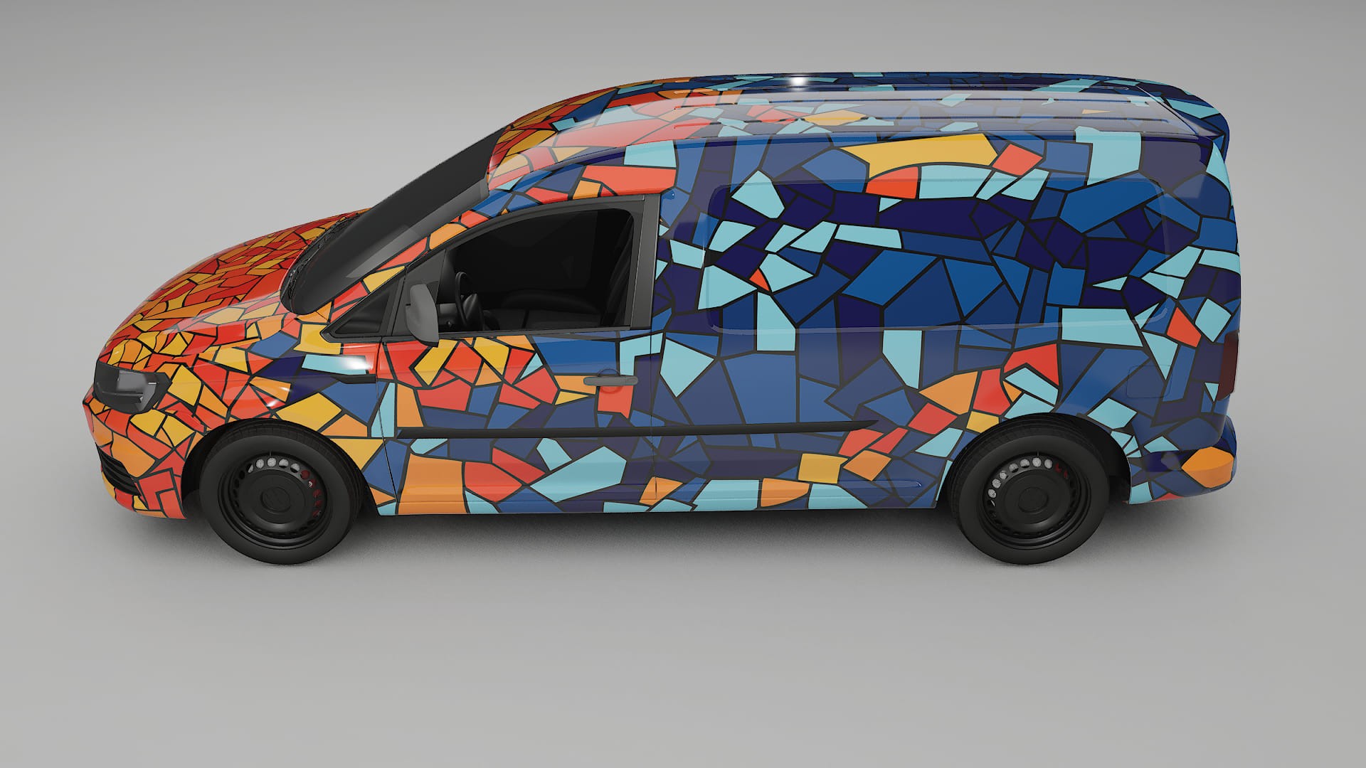 VW Caddy Maxi SB BARCELONA Designed Wrap PPF Kit – Printable Polyurethane Film