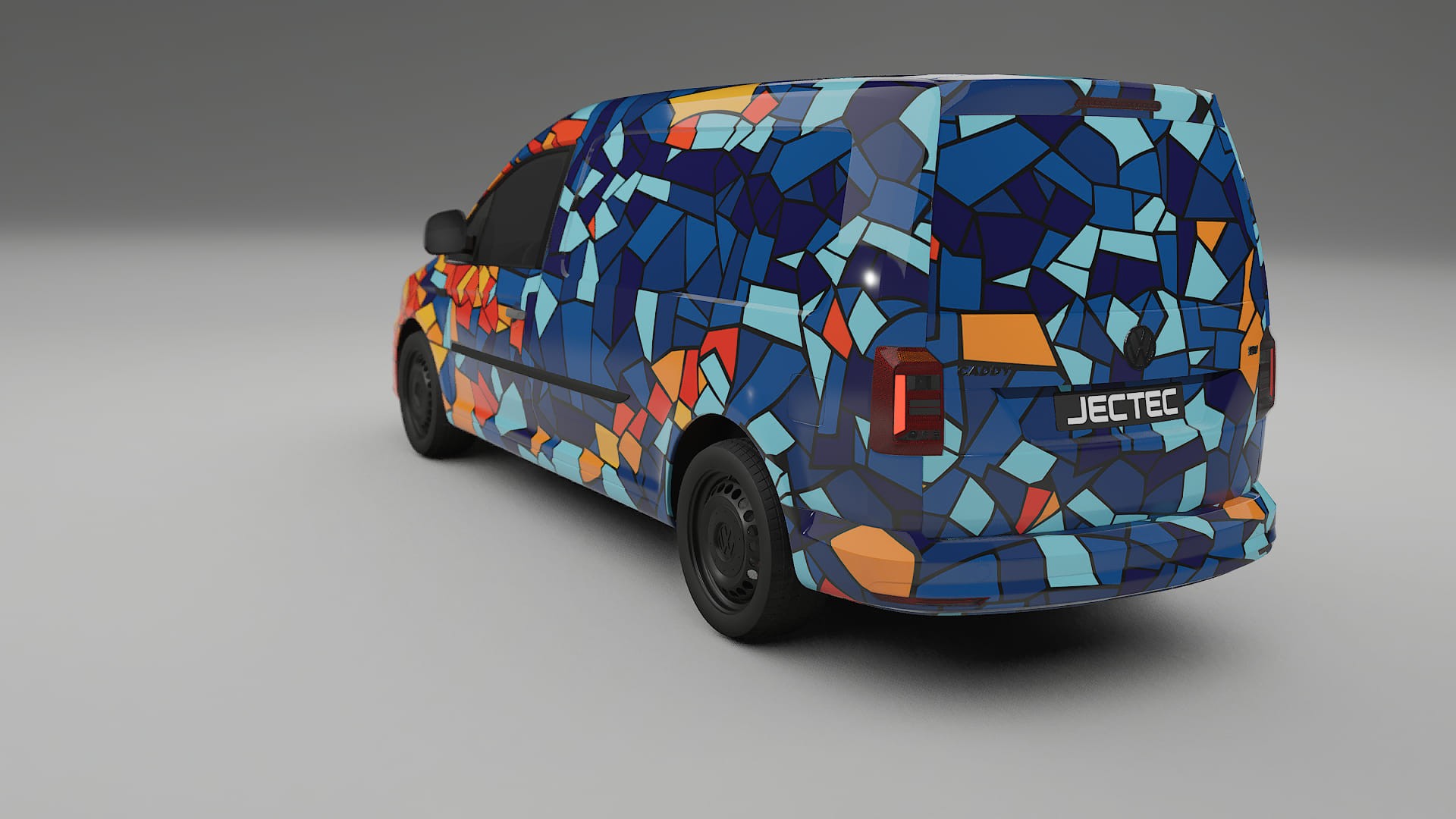 VW Caddy Maxi SB BARCELONA Designed Wrap PPF Kit – Printable Polyurethane Film