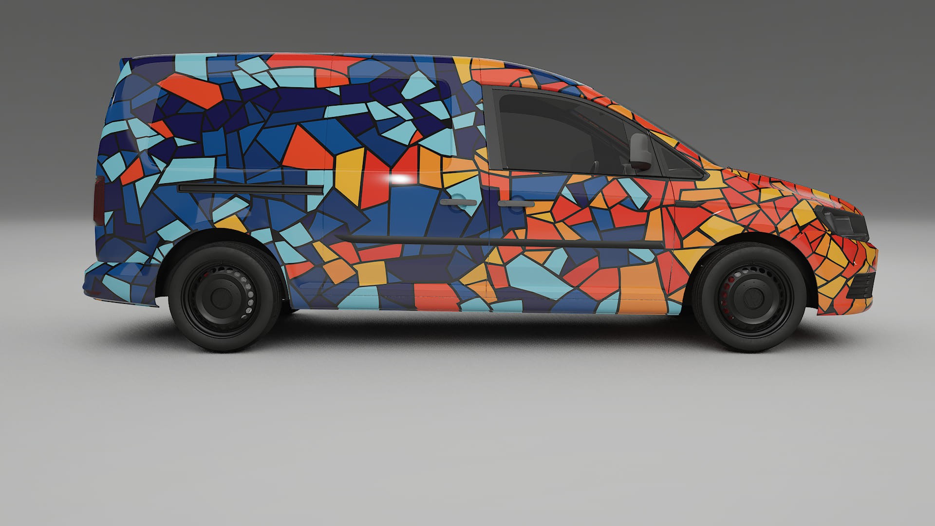 VW Caddy Maxi SB BARCELONA Designed Wrap PPF Kit – Printable Polyurethane Film