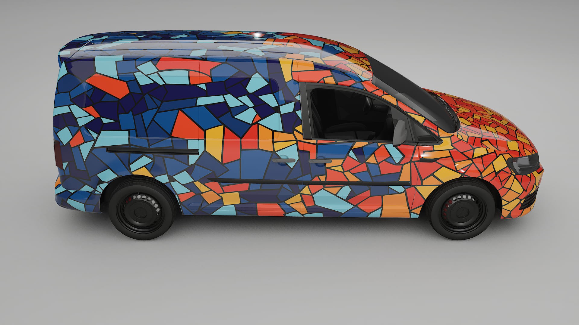 VW Caddy Maxi SB BARCELONA Designed Wrap PPF Kit – Printable Polyurethane Film