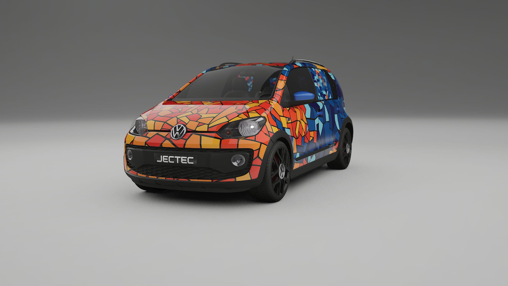 VW Cross Up BARCELONA Designed Wrap PPF Kit – Printable Polyurethane Film