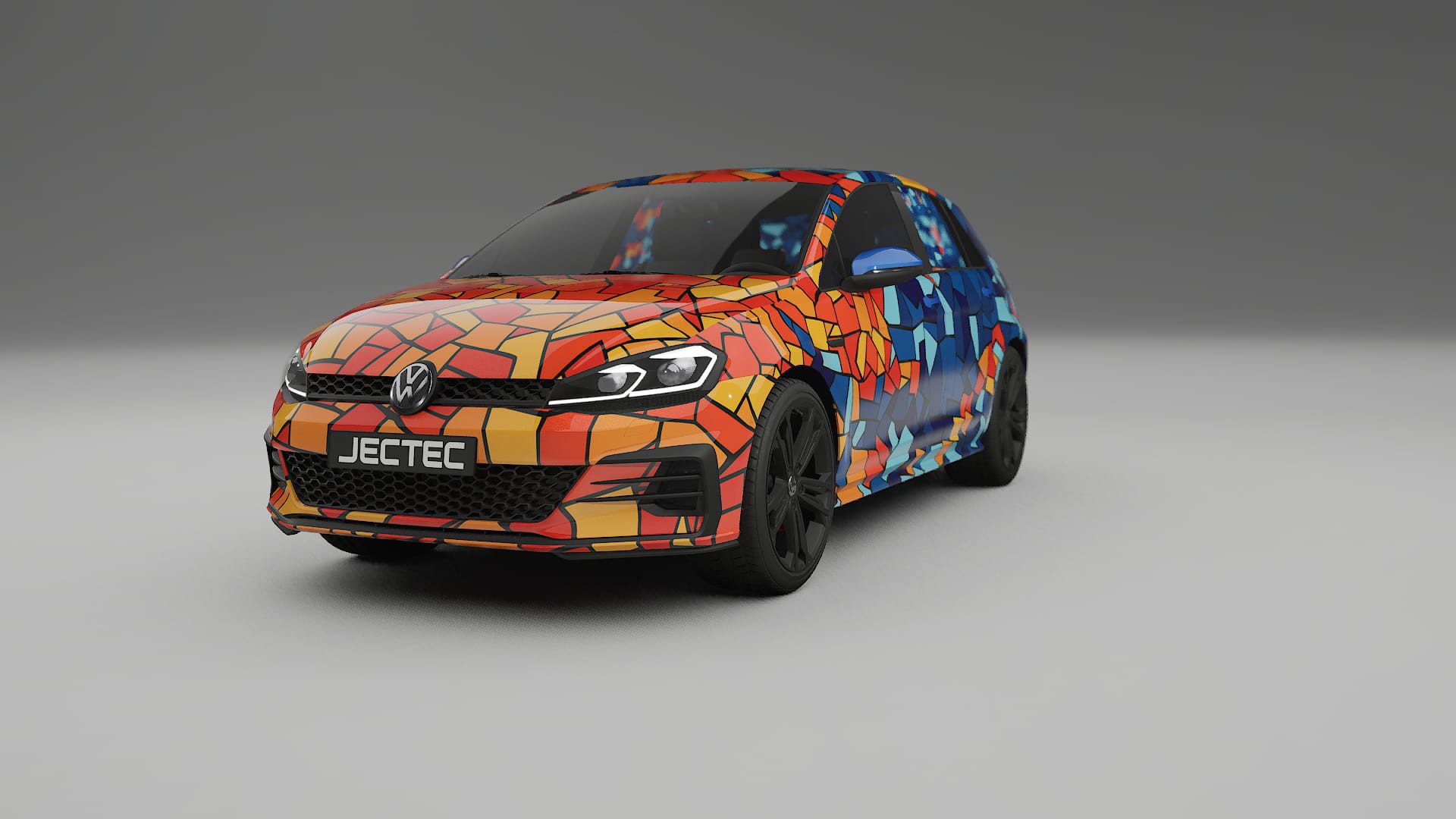VW Golf Mk7 BARCELONA Designed Wrap PPF Kit – Printable Polyurethane Film