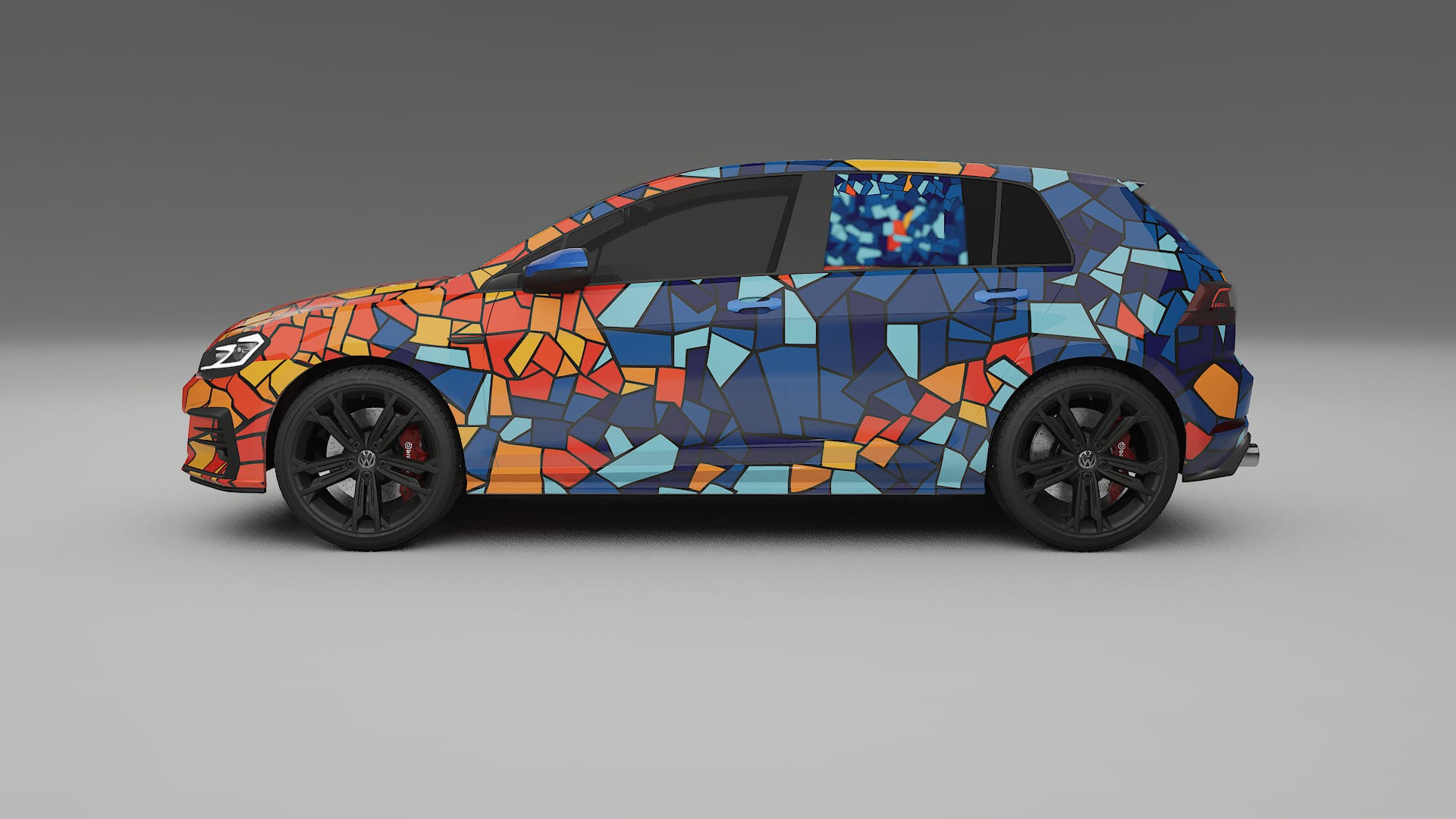 VW Golf Mk7 BARCELONA Designed Wrap PPF Kit – Printable Polyurethane Film
