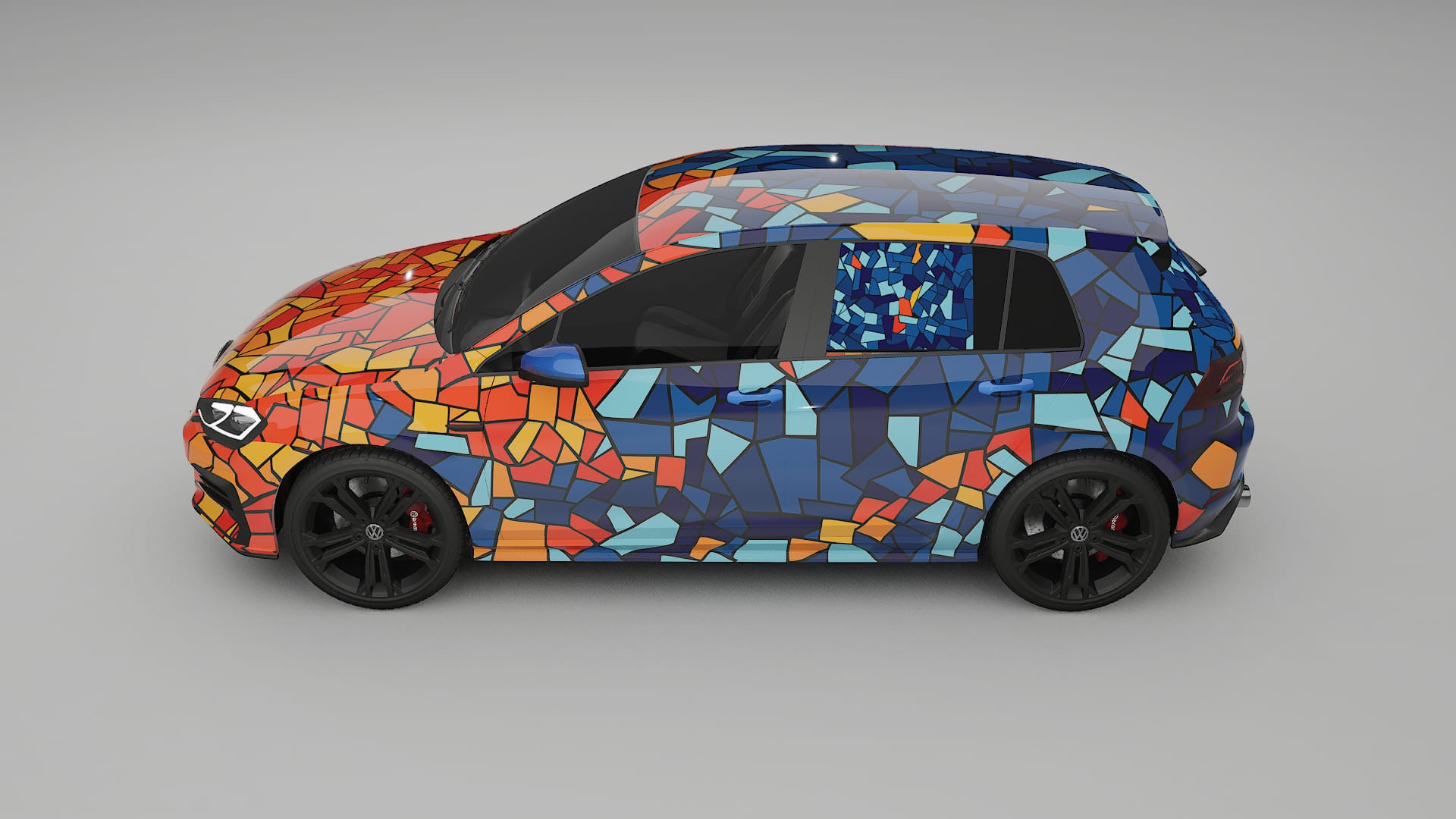 VW Golf Mk7 BARCELONA Designed Wrap PPF Kit – Printable Polyurethane Film