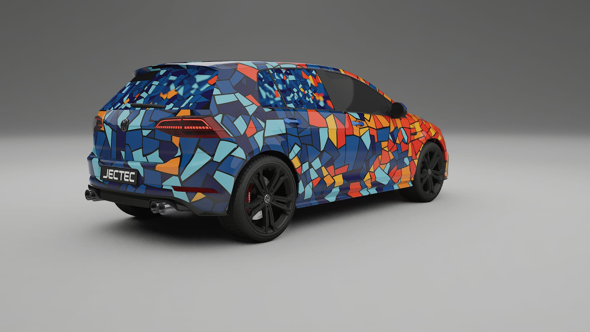 VW Golf Mk7 BARCELONA Designed Wrap PPF Kit – Printable Polyurethane Film