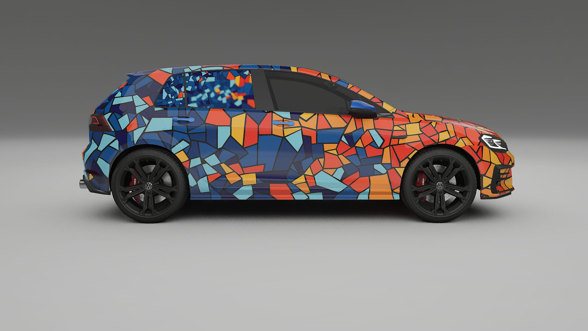 VW Golf Mk7 BARCELONA Designed Wrap PPF Kit – Printable Polyurethane Film
